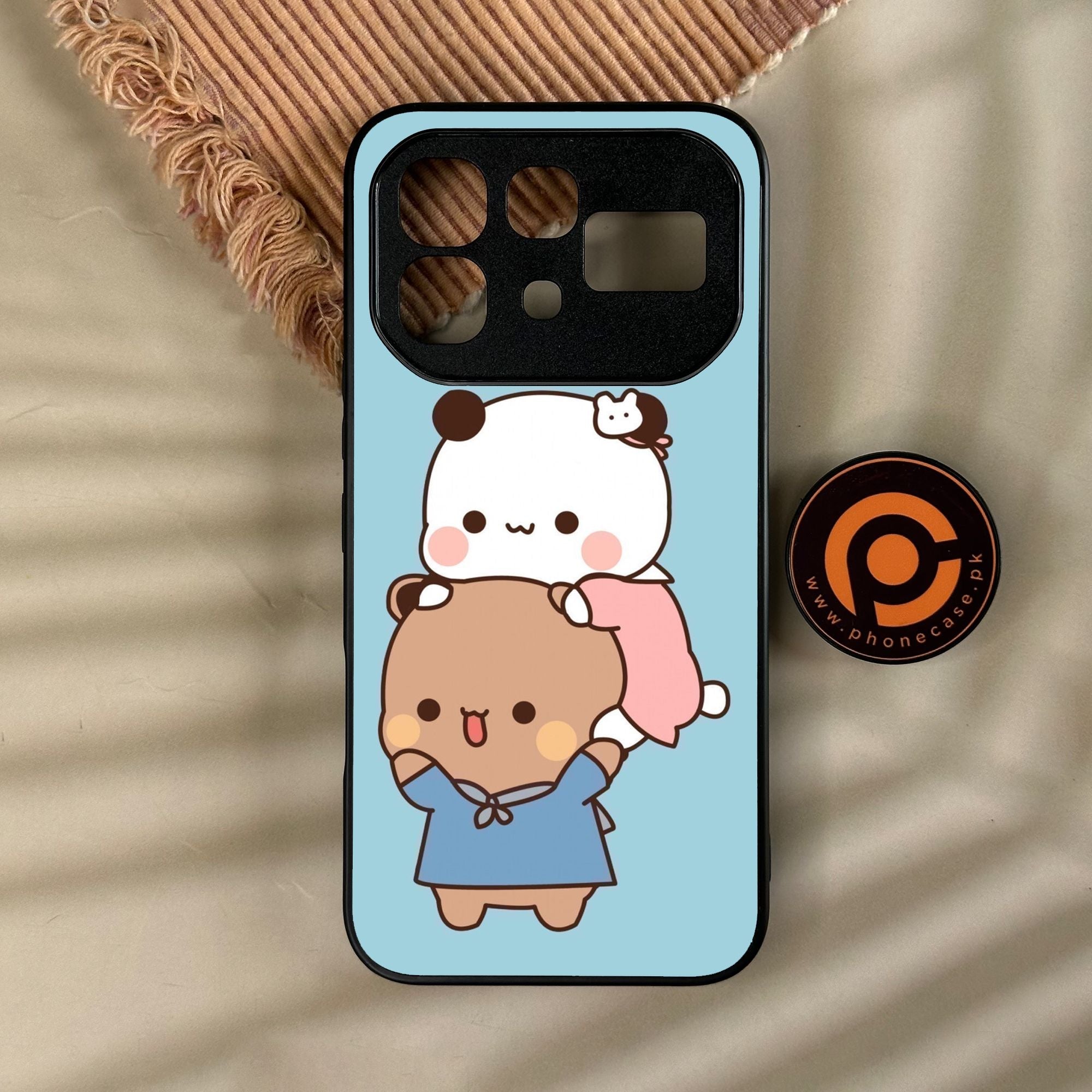 Infinix Note 60 - Cute Bubu Dudu Design 5 - Premium Metal Printed Soft Bumper Shock Proof Case