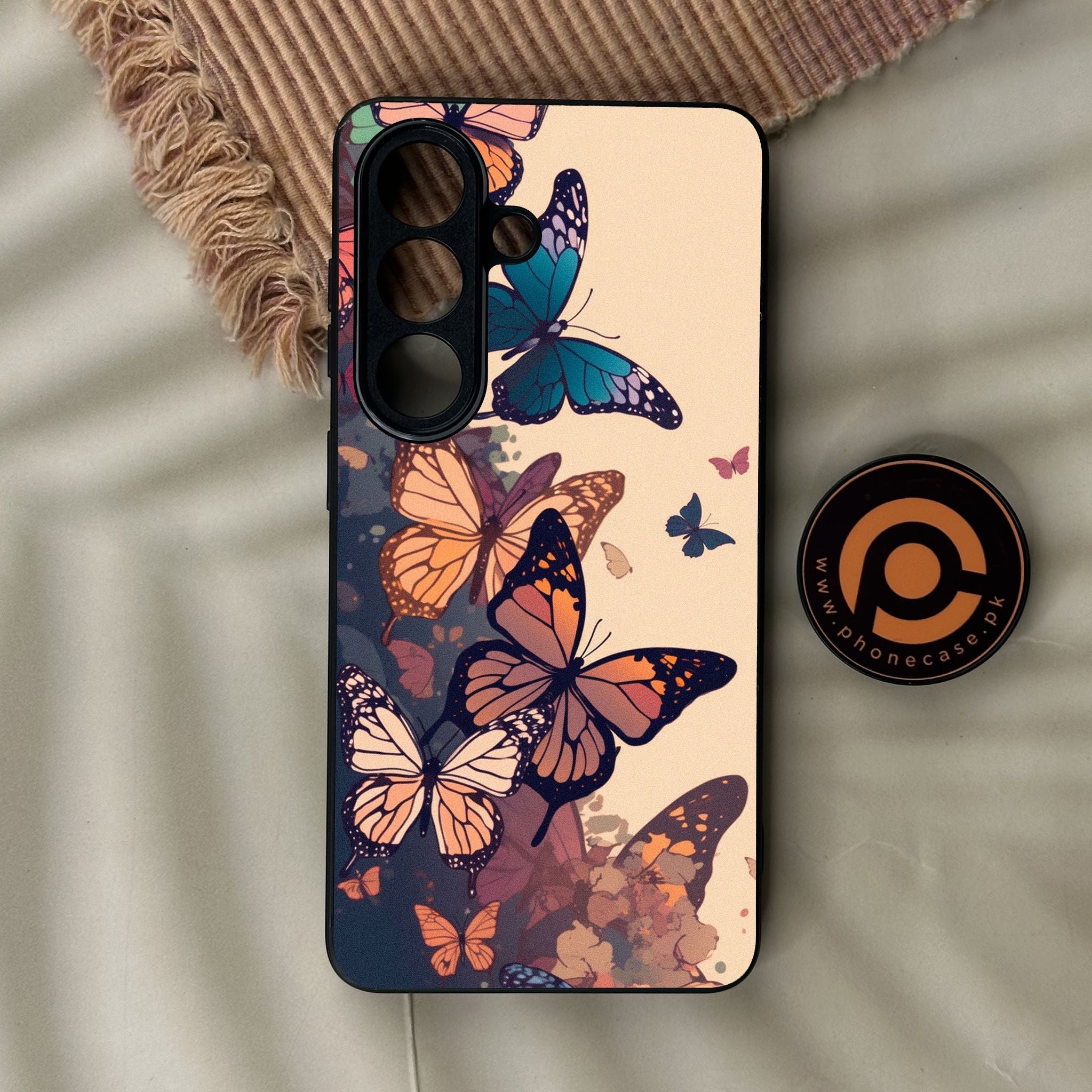 Galaxy S26 - Butterflies Design 6 - Premium Metal Printed Soft Bumper Shock Proof Case