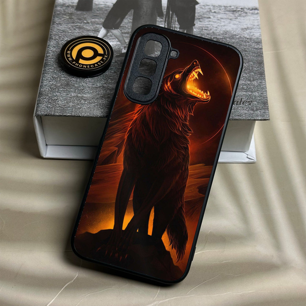Infinix Hot 70 - Wolf Design 6 - Premium Metal Printed Soft Bumper Shock Proof Case
