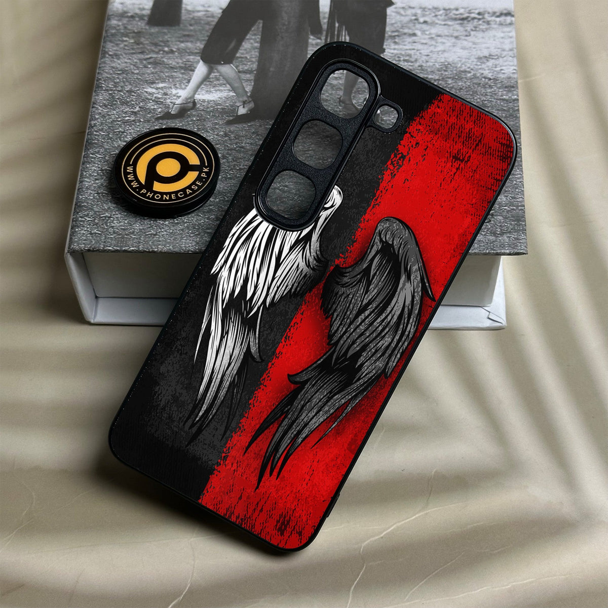 Infinix Hot 70 Pro - Angel 2.0 Design 10 - Premium Metal Printed Soft Bumper Shock Proof Case