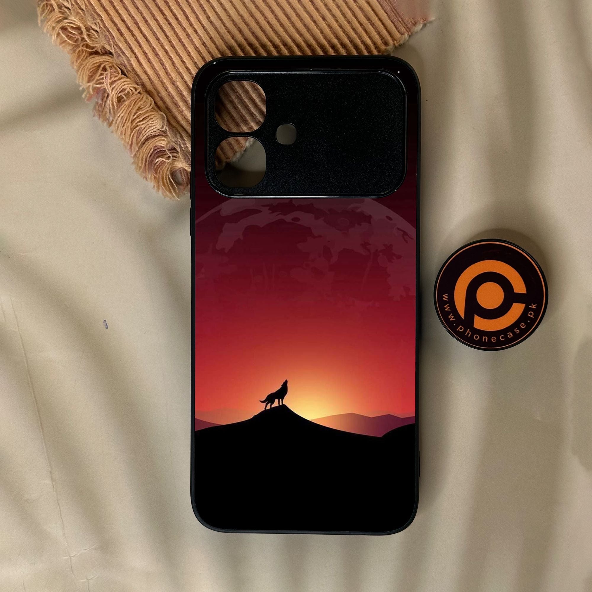 Infinix Smart 20 - Wolf Design 4 - Premium Metal Printed Soft Bumper Shock Proof Case