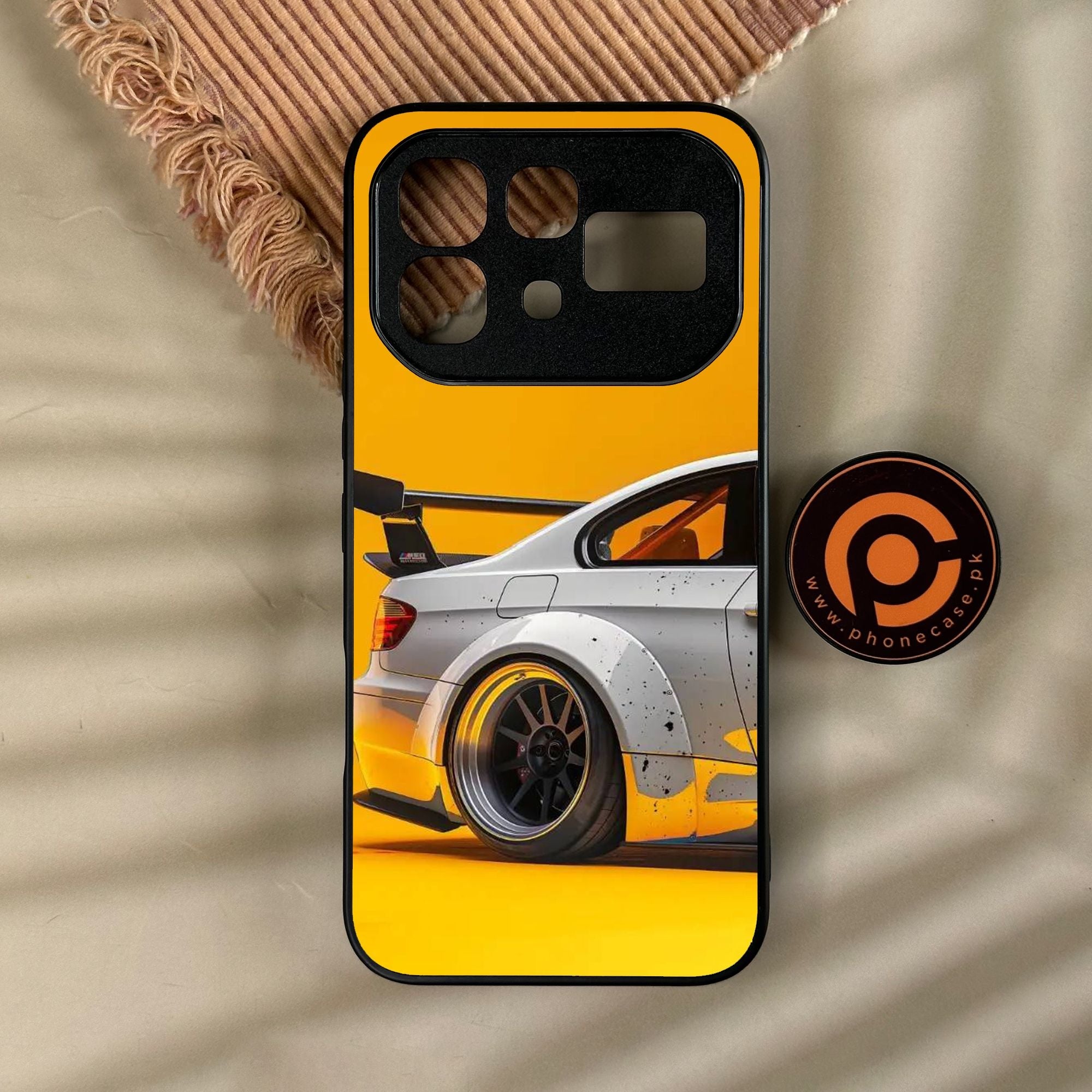Infinix Note 60 Pro - M3 Gt2 Racing Car - Premium Metal Printed Soft Bumper Shock Proof Case