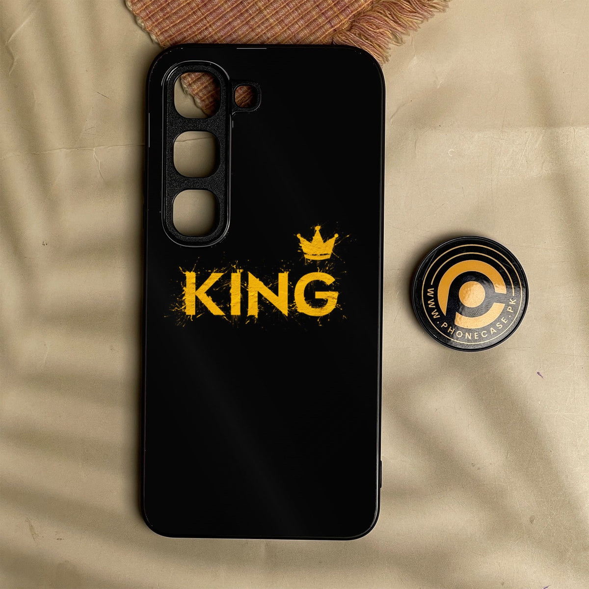 Infinix Hot 70 Pro - King Design 2 - Premium Metal Printed Soft Bumper Shock Proof Case