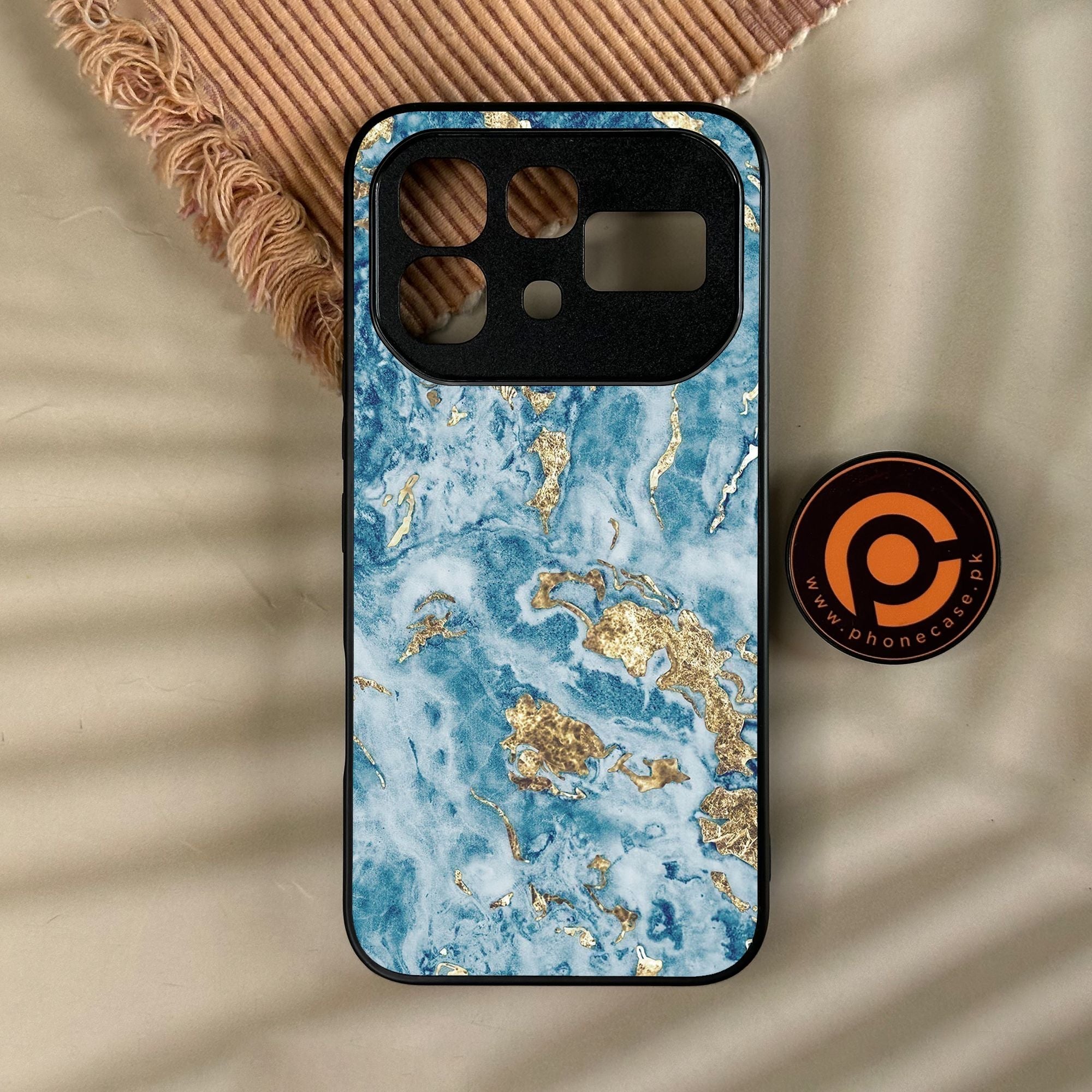 Infinix Note 60 - Blue 2.0 Design 7 - Premium Metal Printed Soft Bumper Shock Proof Case