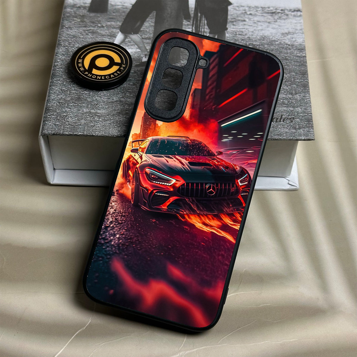 Infinix Hot 70 - Racing Series 2.0 Design 8 - Premium Metal Printed Soft Bumper Shock Proof Case