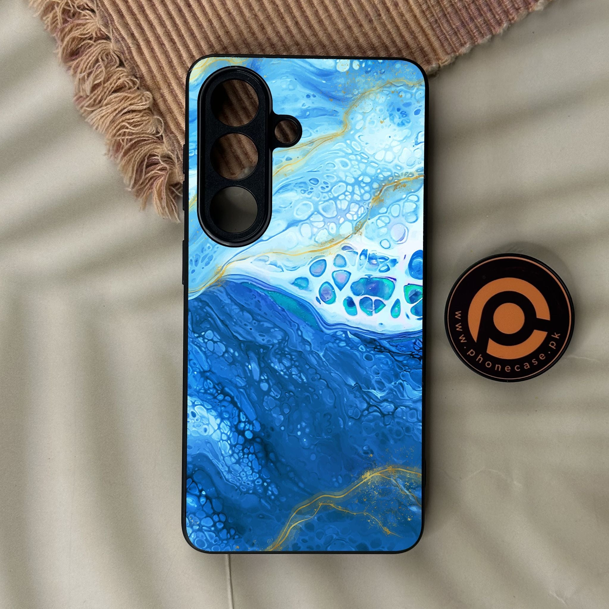 Galaxy S26 - Blue 2.0 Design 5 - Premium Metal Printed Soft Bumper Shock Proof Case