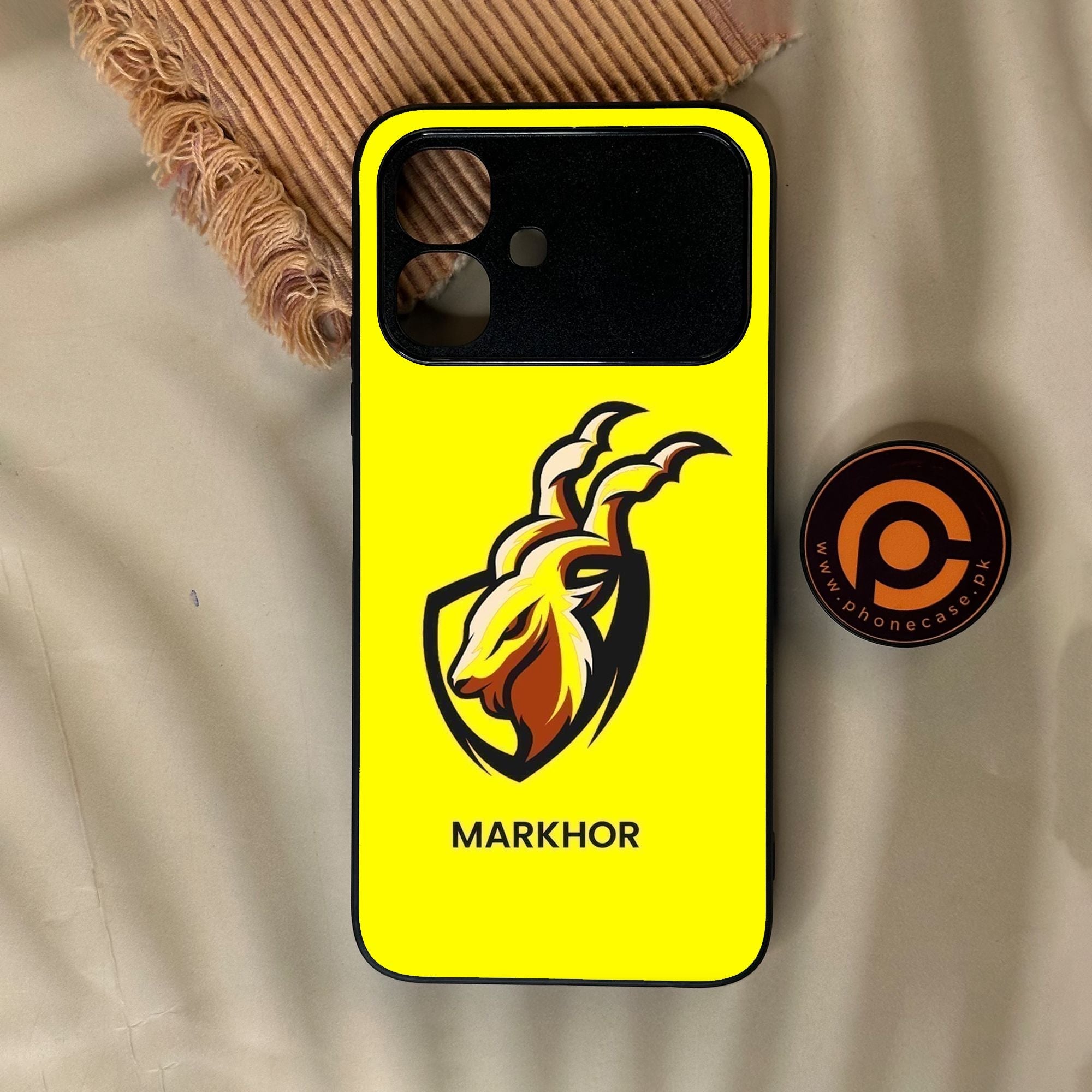 Infinix Smart 20 - Markhor Design 8 - Premium Metal Printed Soft Bumper Shock Proof Case