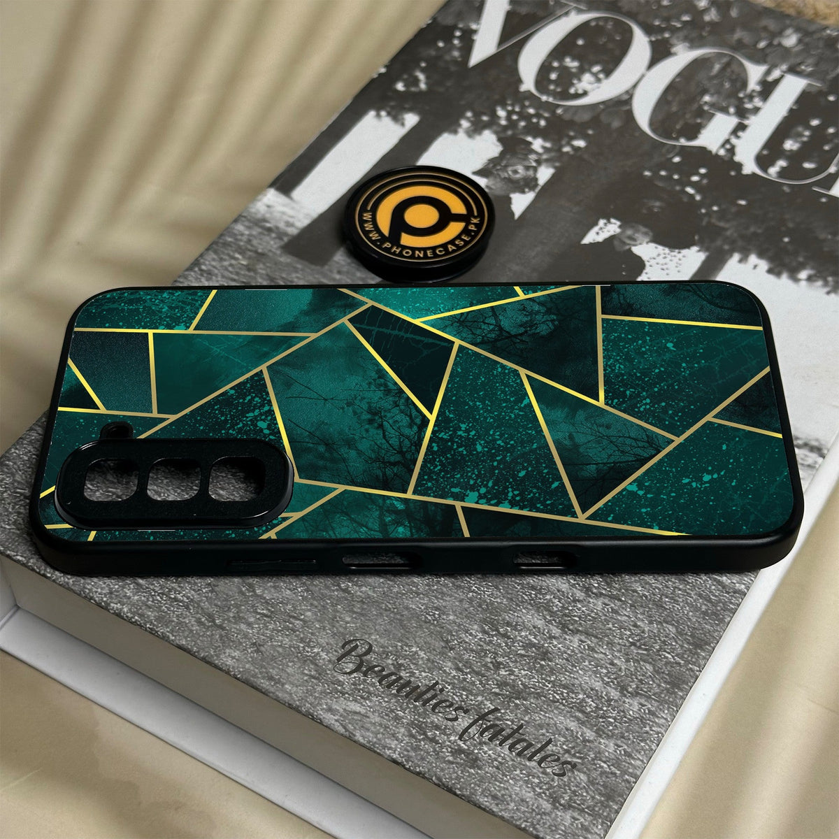 Infinix Hot 70 - Geometric Design 9 - Premium Metal Printed Soft Bumper Shock Proof Case