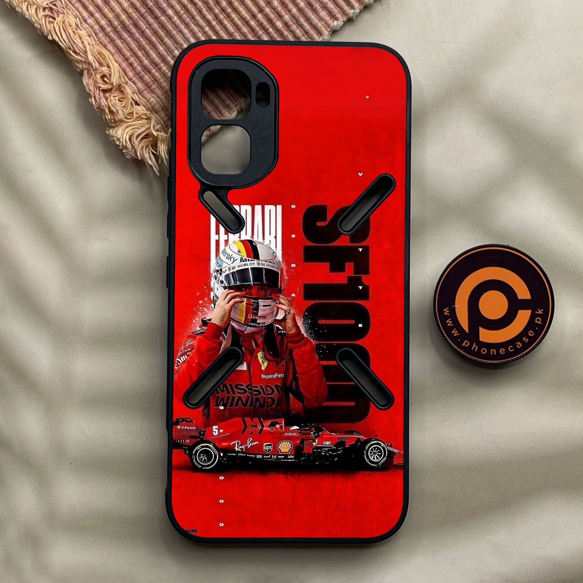 Infinix GT 50 Pro - Formula 1 Design 8 - Premium Metal Printed Soft Bumper Shock Proof Case