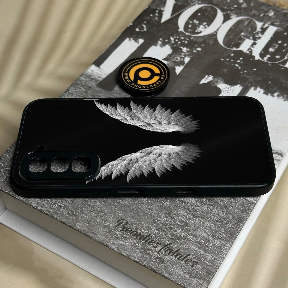 Infinix Hot 70 - Angel Wings Design 6 - Premium Metal Printed Soft Bumper Shock Proof Case