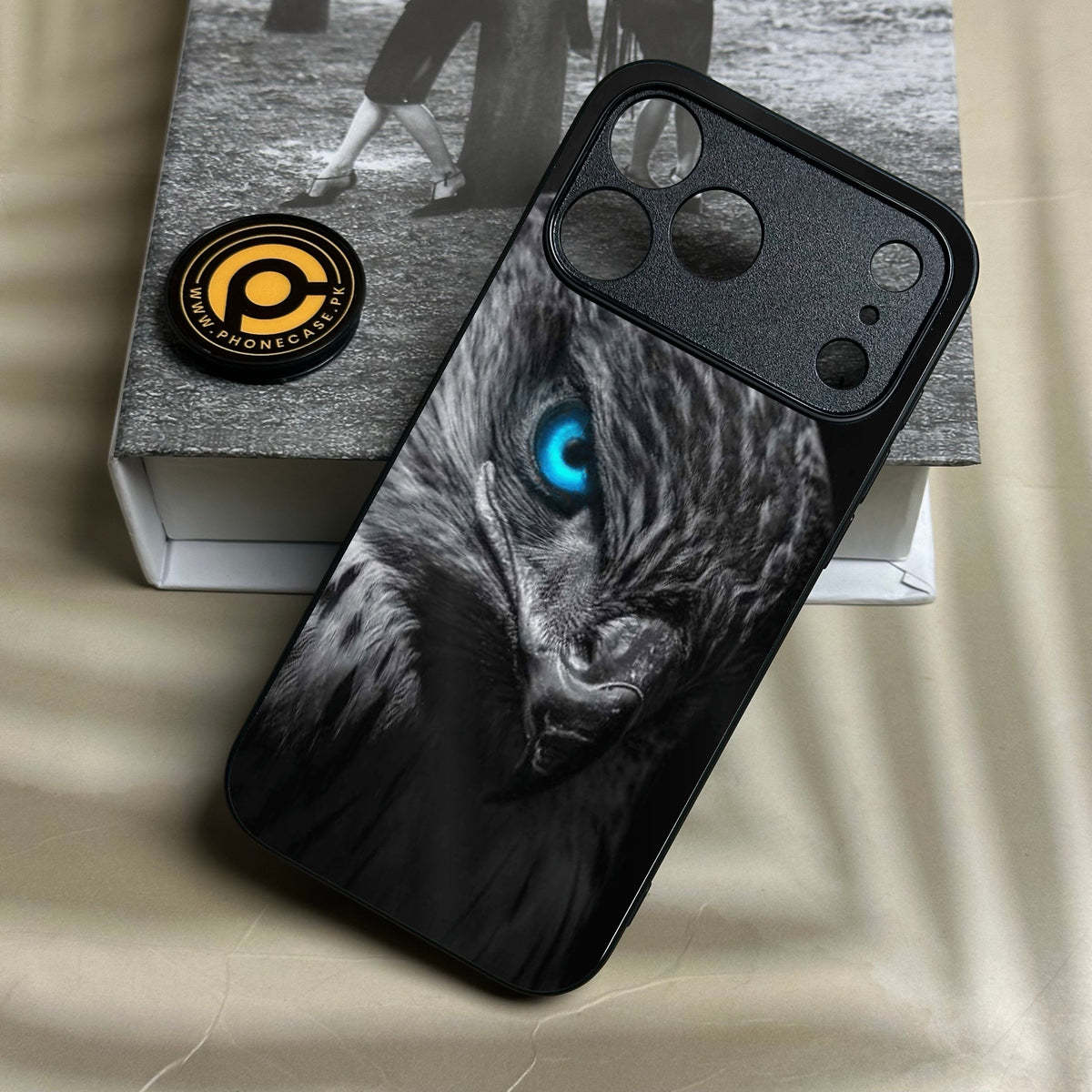 Iphone 18 Pro Max - Black Art Design 2 - Premium Metal Printed Soft Bumper Shock Proof Case