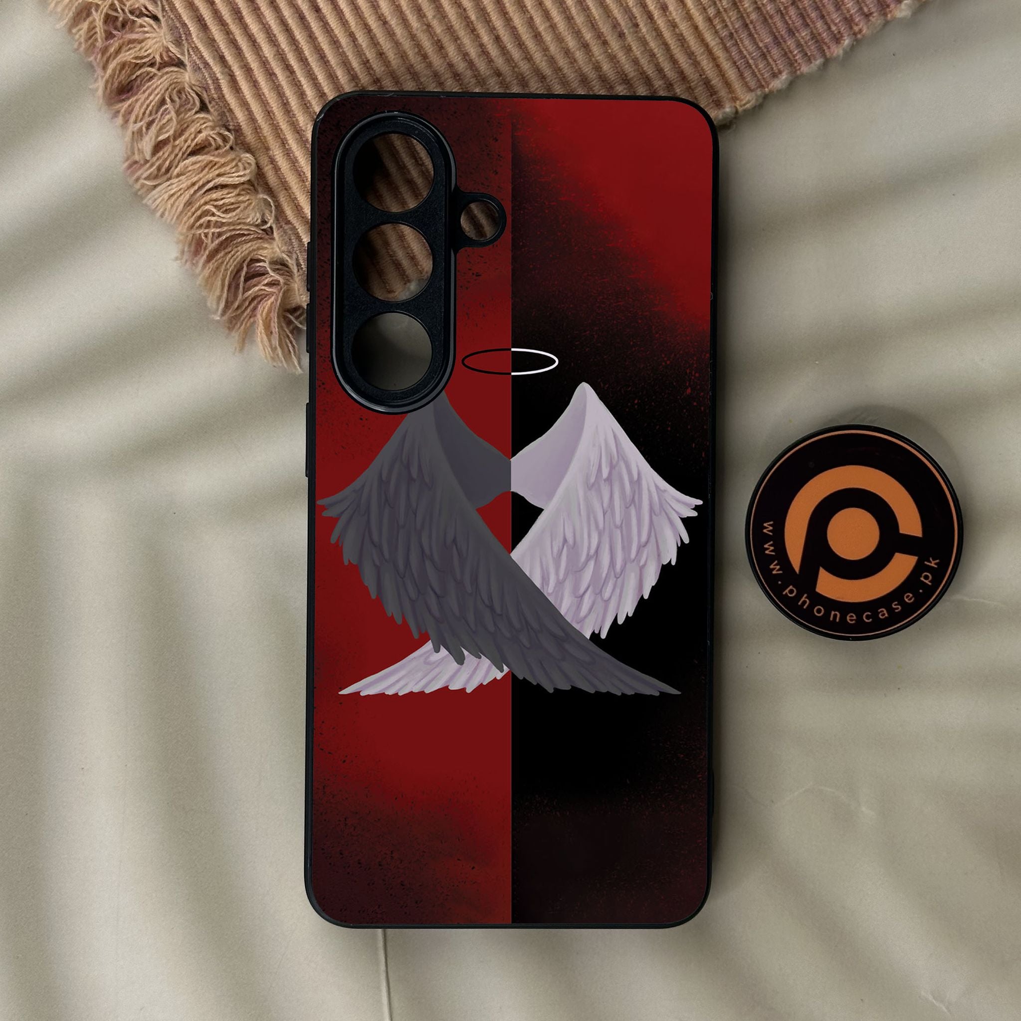 Galaxy S26 - Angel 2.0 Design 7 - Premium Metal Printed Soft Bumper Shock Proof Case