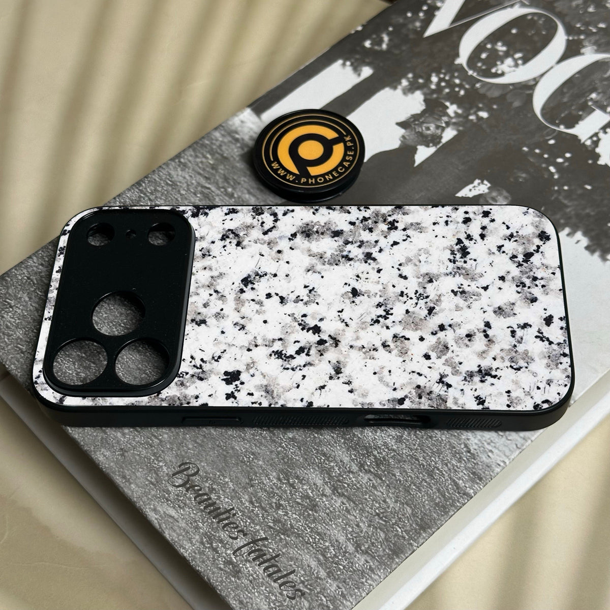Iphone 18 Pro Max - White Design 9 - Premium Metal Printed Soft Bumper Shock Proof Case