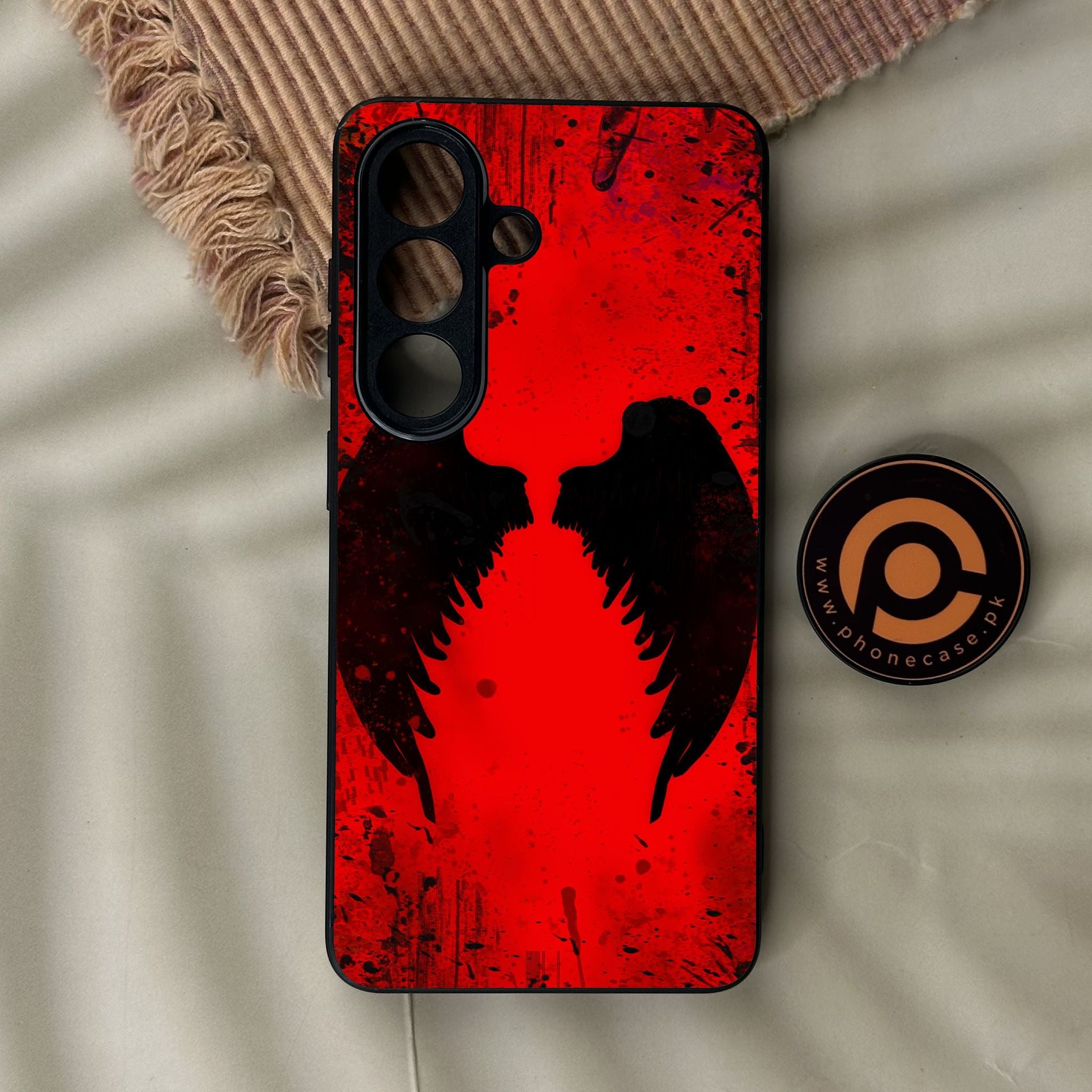 Galaxy S26 - Angel 2.0 Design 3 - Premium Metal Printed Soft Bumper Shock Proof Case