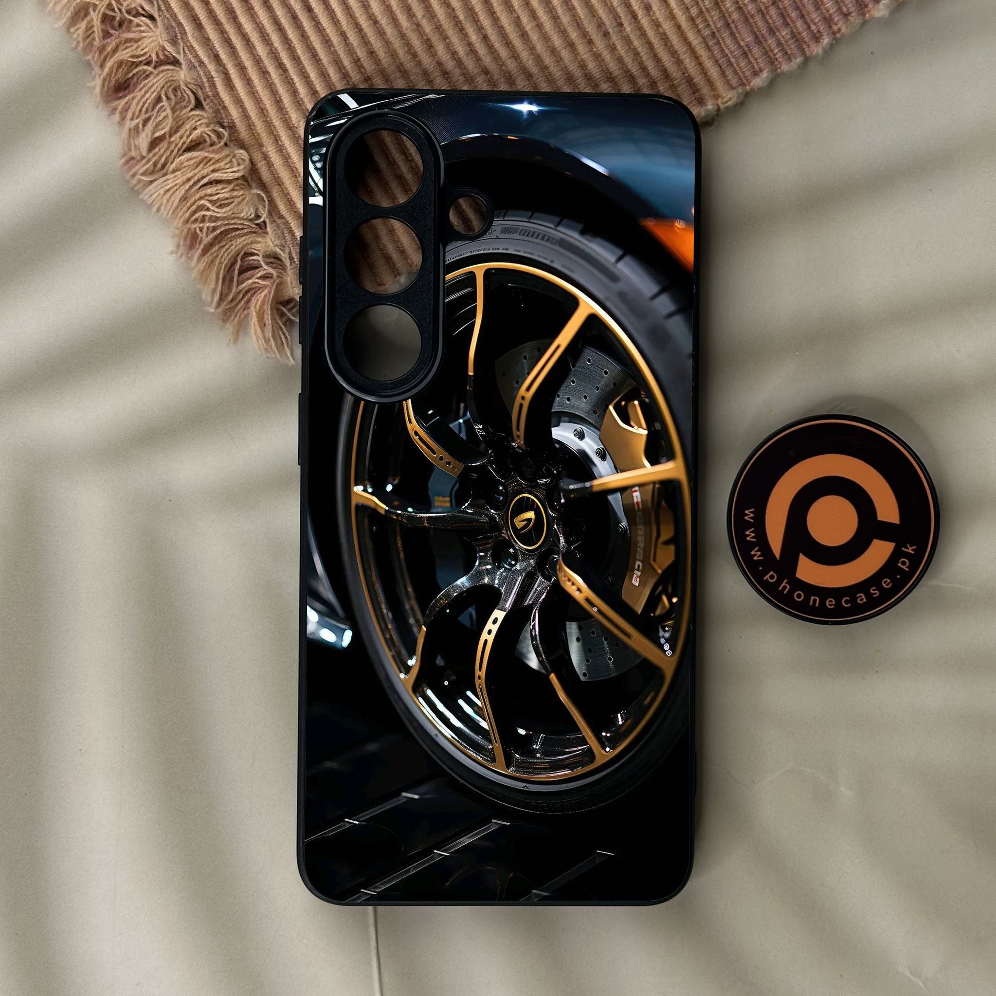 Galaxy S26 - Racing Car Red Blade Rim - Premium Metal Printed Soft Bumper Shock Proof Case