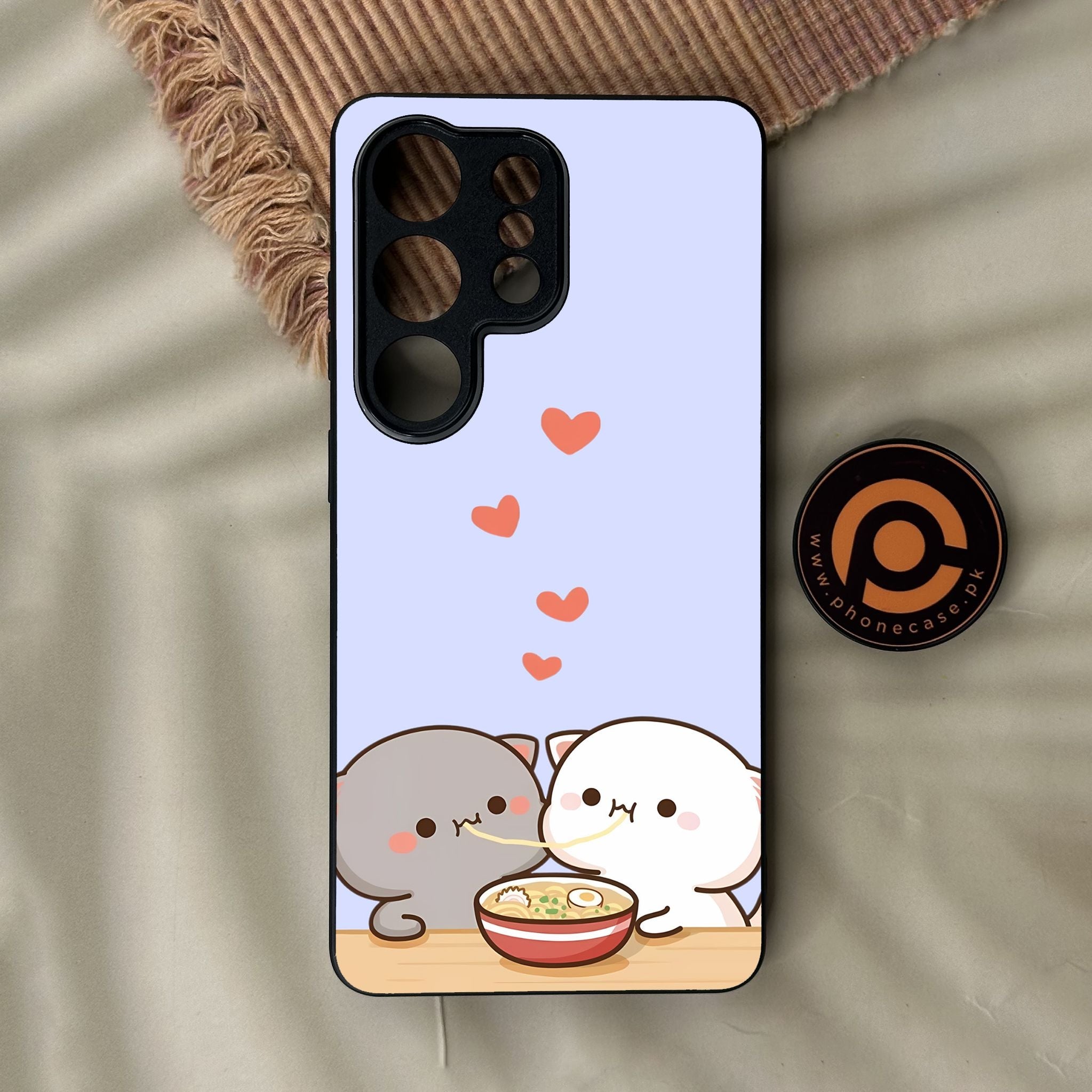 Galaxy S26 Ultra - Cute Bubu Dudu Design 10 - Premium Metal Printed Soft Bumper Shock Proof Case