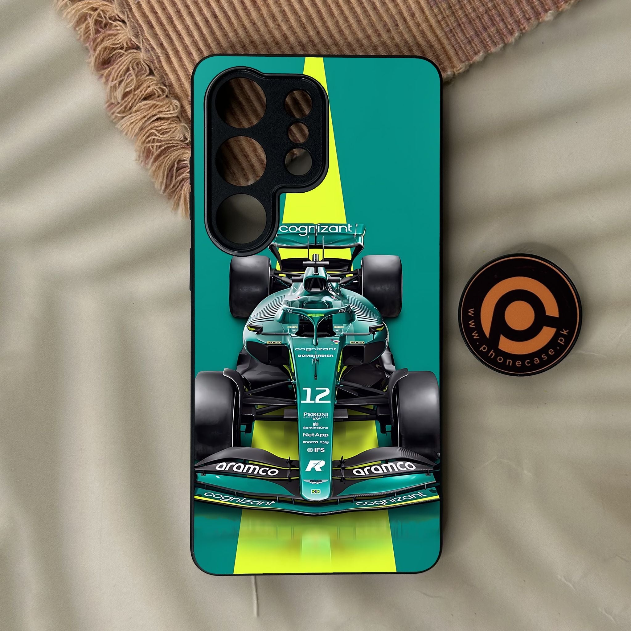 Galaxy S26 Ultra - Formula 1 Design 6 - Premium Metal Printed Soft Bumper Shock Proof Case