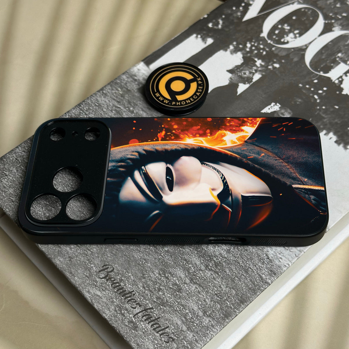 Iphone 18 Pro - Anonymous 2.0 Design 6 - Premium Metal Printed Soft Bumper Shock Proof Case