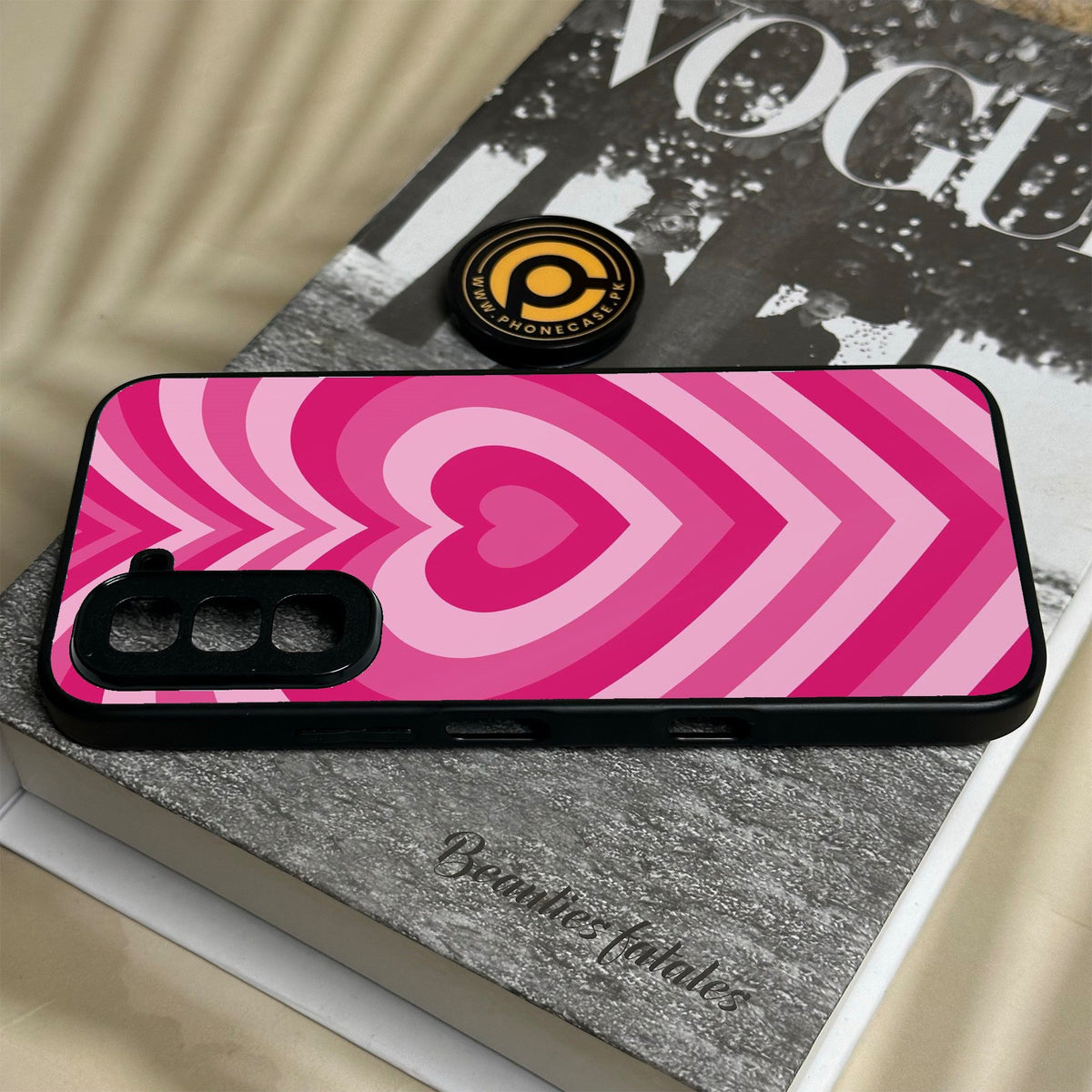 Infinix Hot 70 - Heartbeat Design 6 - Premium Metal Printed Soft Bumper Shock Proof Case
