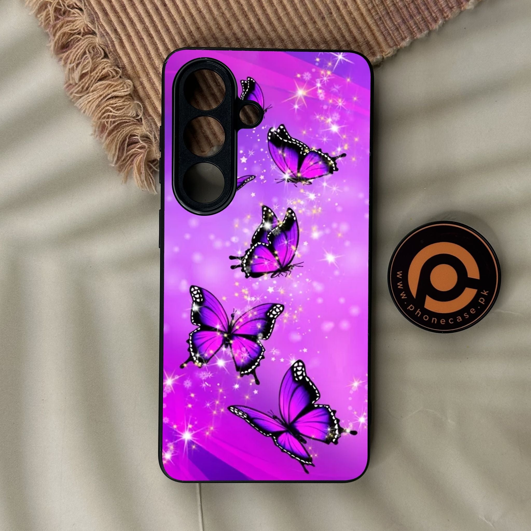 Galaxy S26 - Butterflies Design 8 - Premium Metal Printed Soft Bumper Shock Proof Case