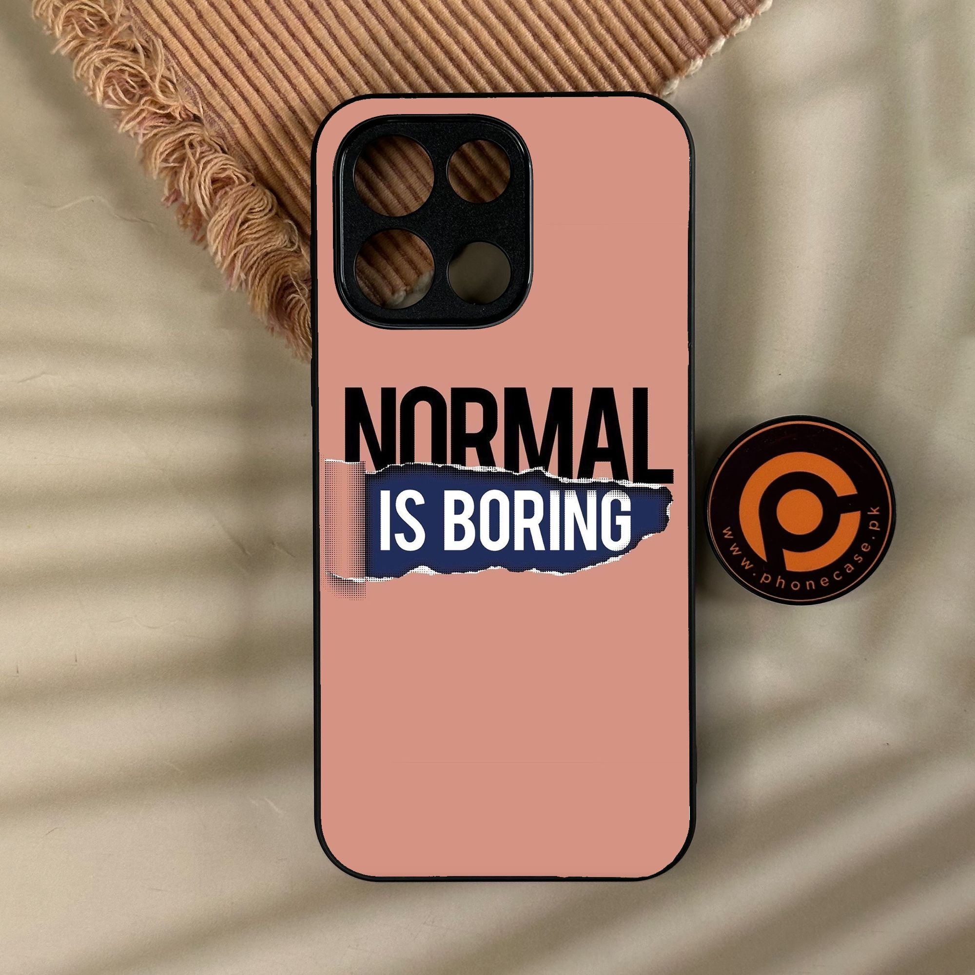 OnePlus Turbo 6 - Normal Is Boring Design - Premium Metal Printed Soft Bumper Shock Proof Case