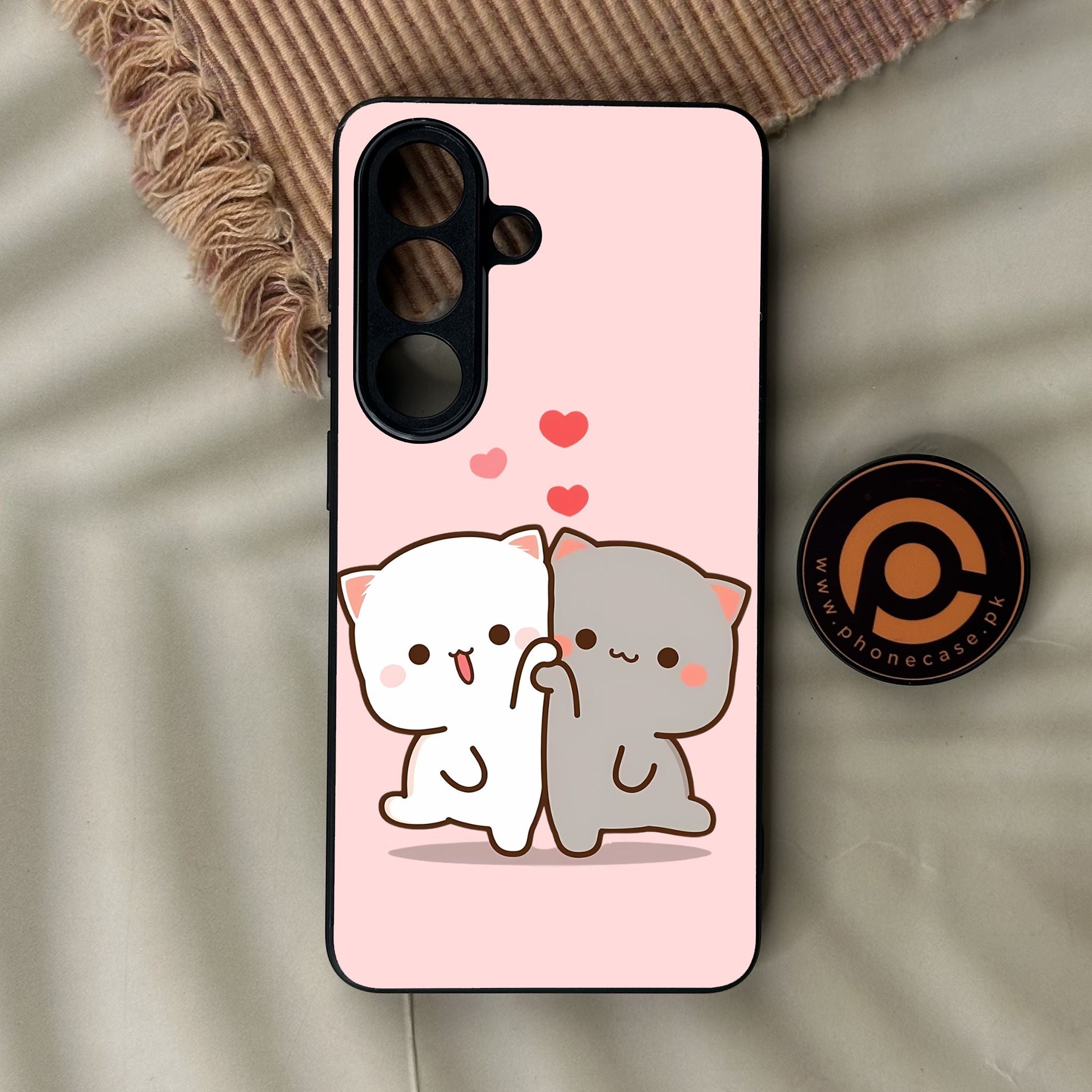 Galaxy S26 - Cute Bubu Dudu Design 6 - Premium Metal Printed Soft Bumper Shock Proof Case