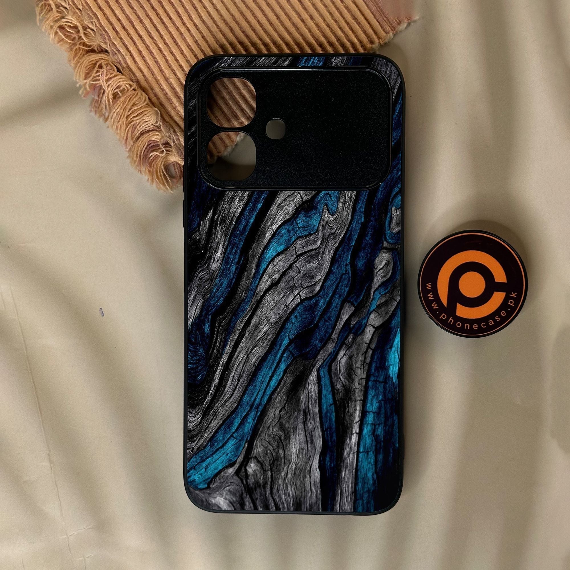 Infinix Smart 20 - Liquid Marble Design 8 - Premium Metal Printed Soft Bumper Shock Proof Case