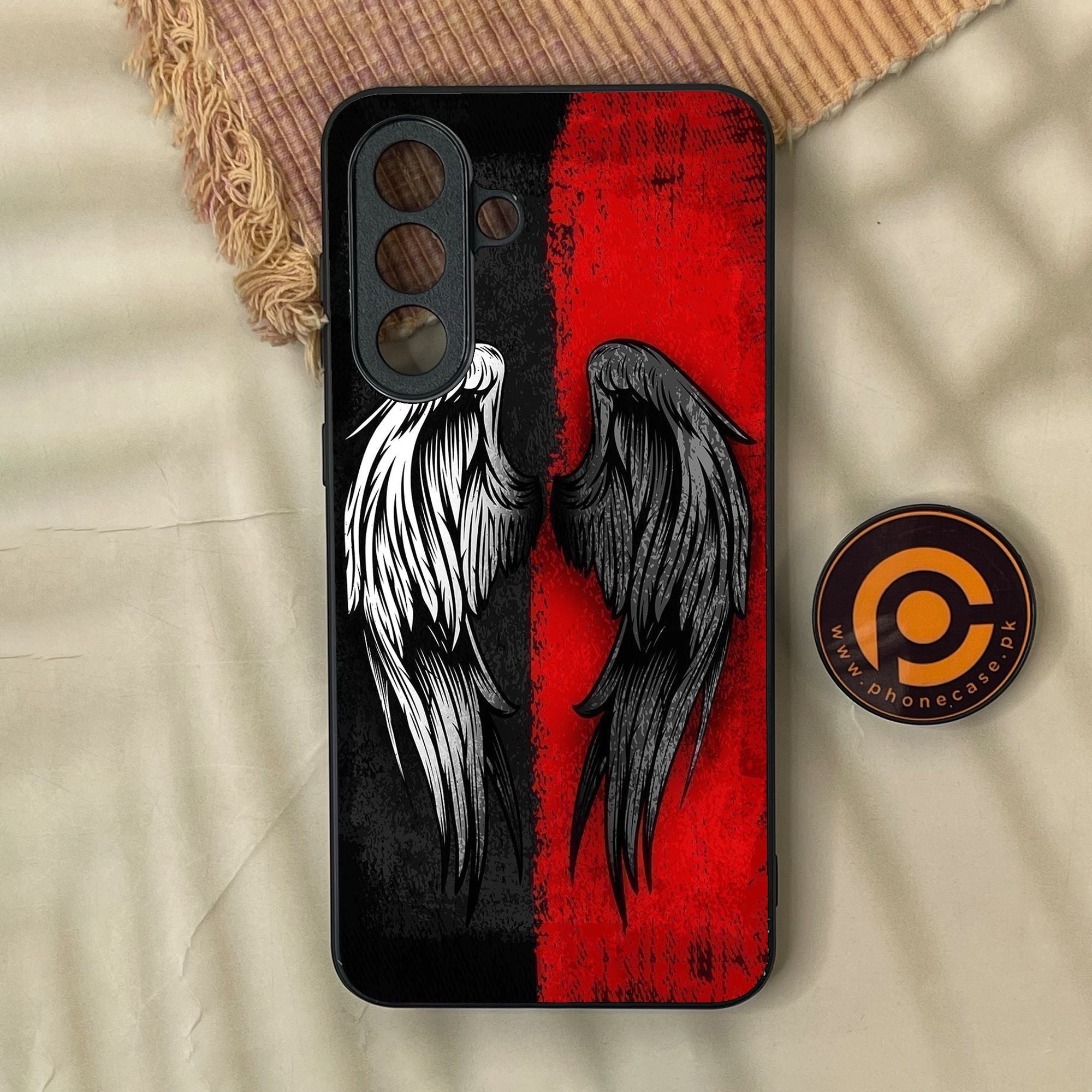 Samsung Galaxy A57 - Angel 2.0 Design 10 - Premium Metal Printed Soft Bumper Shock Proof Case