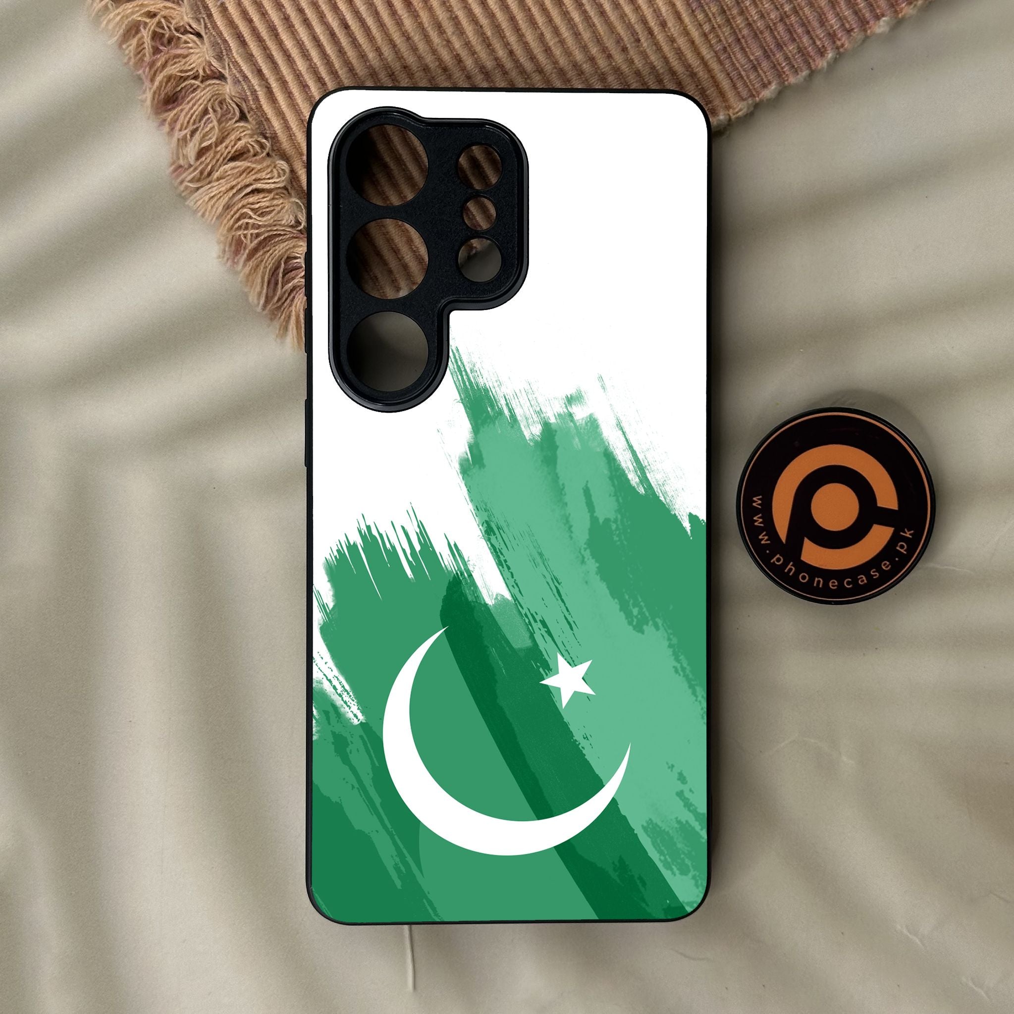 Galaxy S26 Ultra - Pakistani Flag Design 8 - Premium Metal Printed Soft Bumper Shock Proof Case