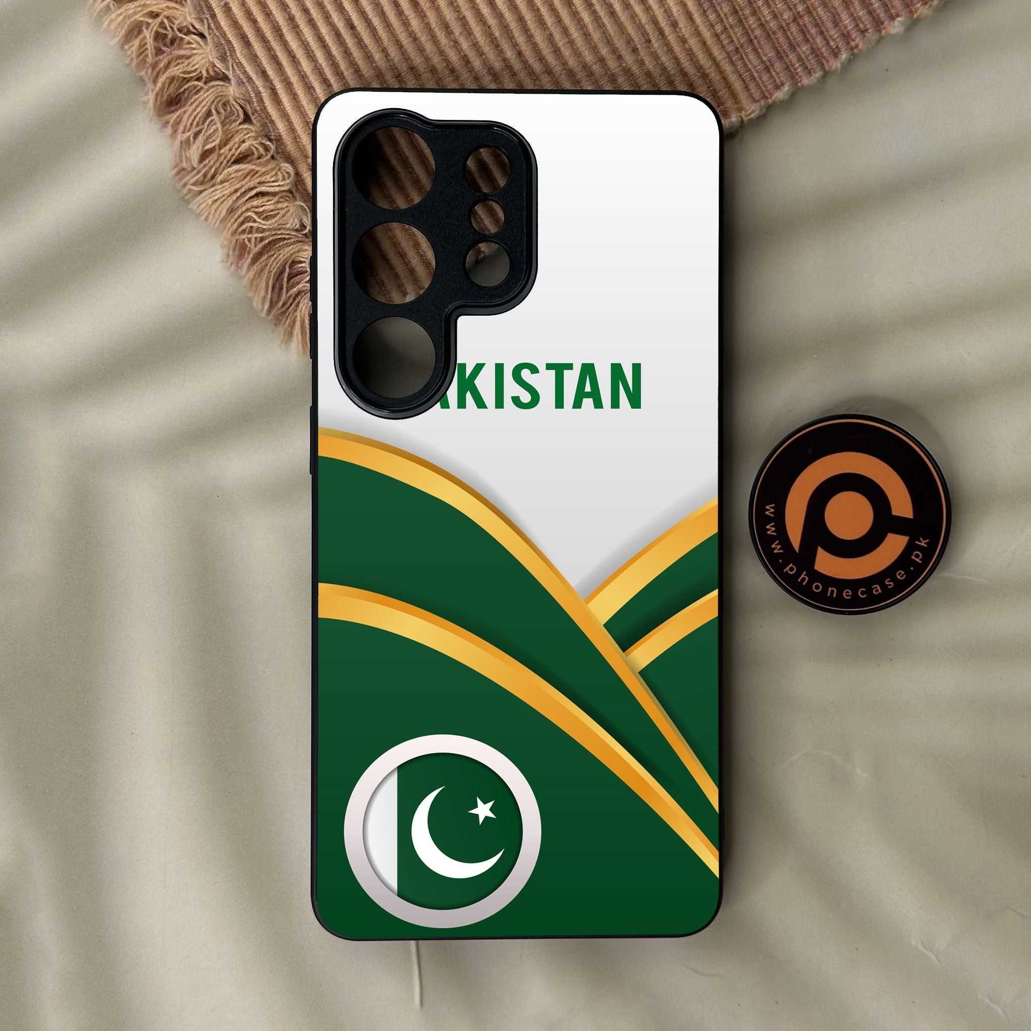 Galaxy S26 Ultra - Pakistani Flag Design 1 - Premium Metal Printed Soft Bumper Shock Proof Case