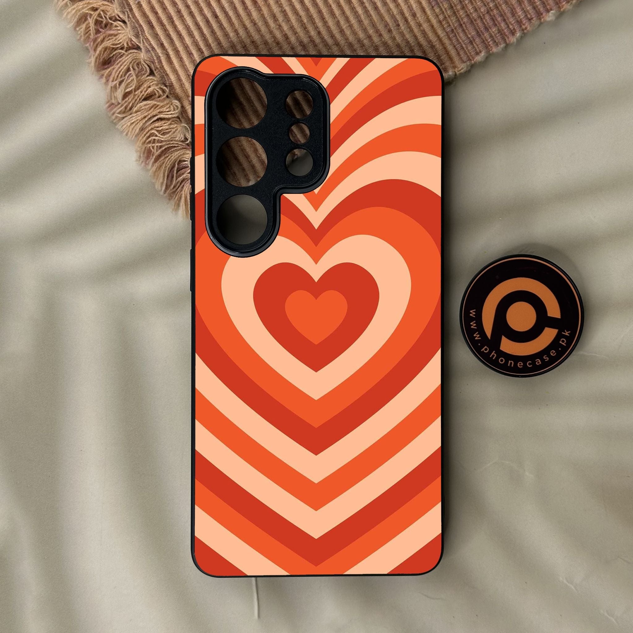 Galaxy S26 Ultra - Heartbeat Design 9 - Premium Metal Printed Soft Bumper Shock Proof Case
