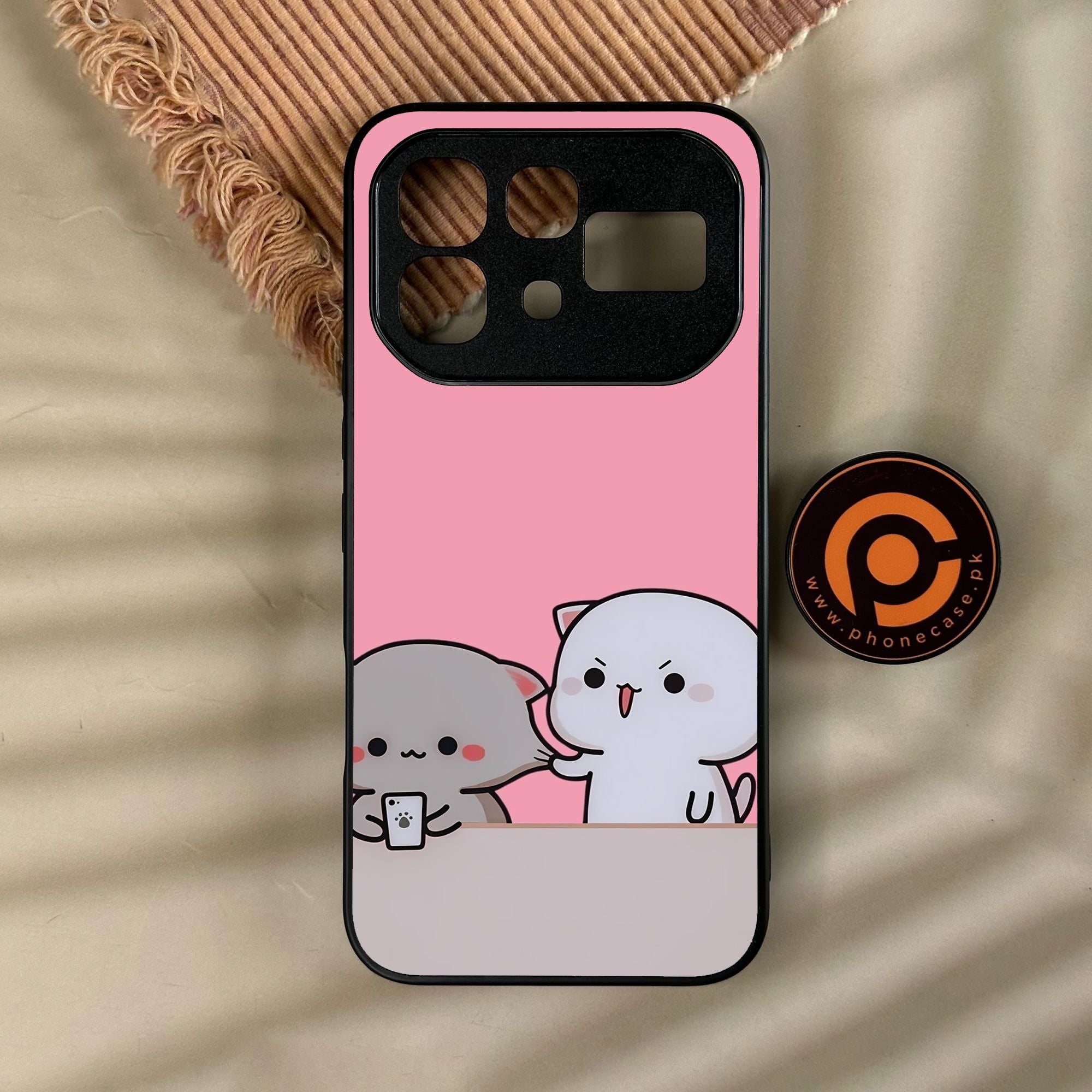 Infinix Note 60 - Cute Bubu Dudu Design 2 - Premium Metal Printed Soft Bumper Shock Proof Case