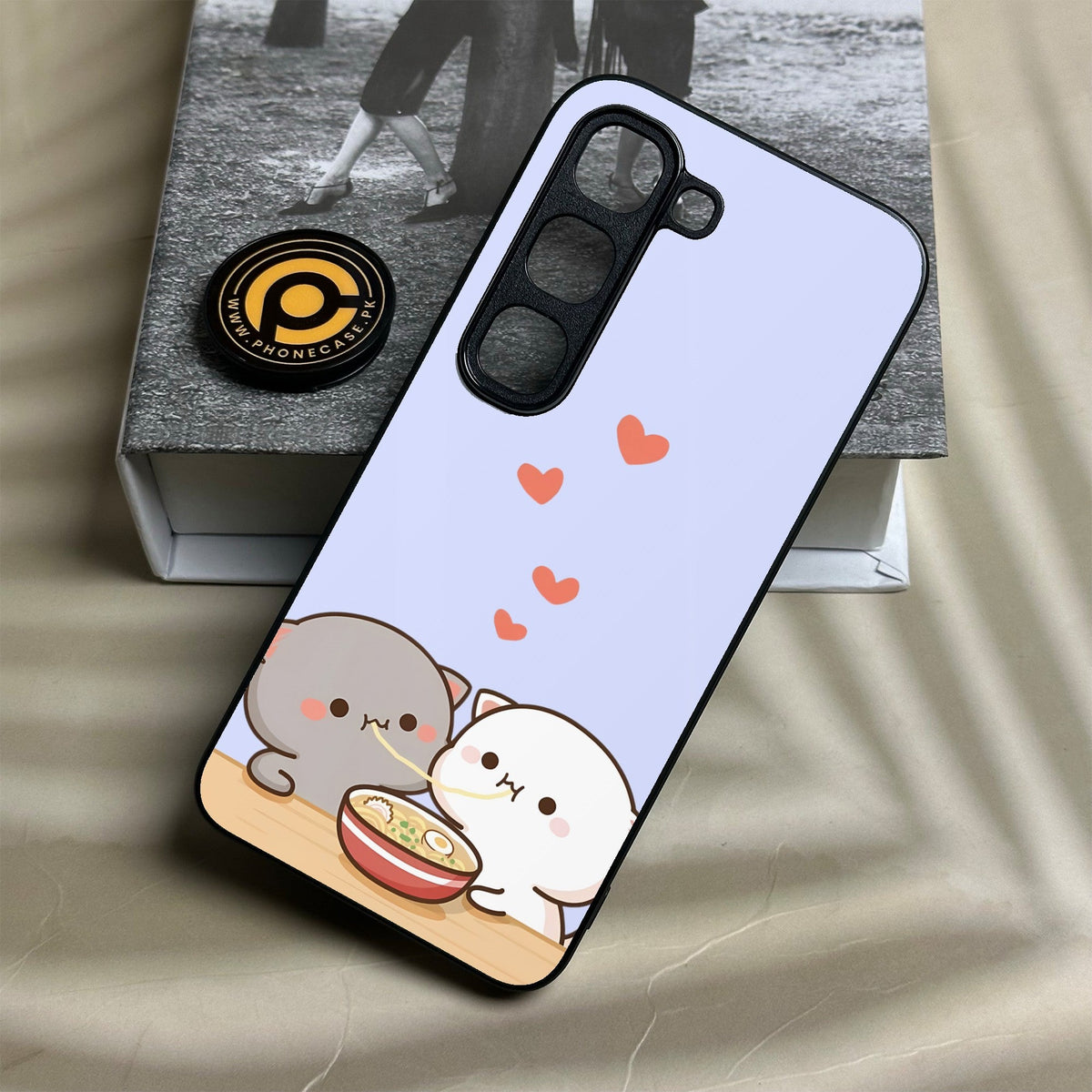 Infinix Hot 70 Pro - Cute Bubu Dudu Design 10 - Premium Metal Printed Soft Bumper Shock Proof Case