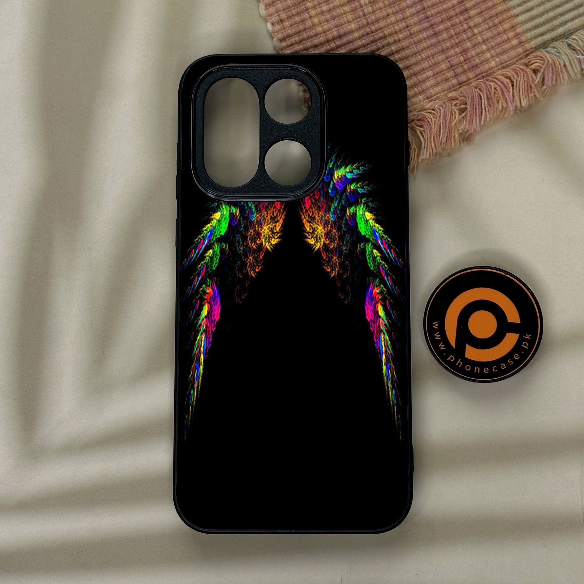 OnePlus 15 - Angel Wings Design 10 - Premium Metal Printed Soft Bumper Shock Proof Case