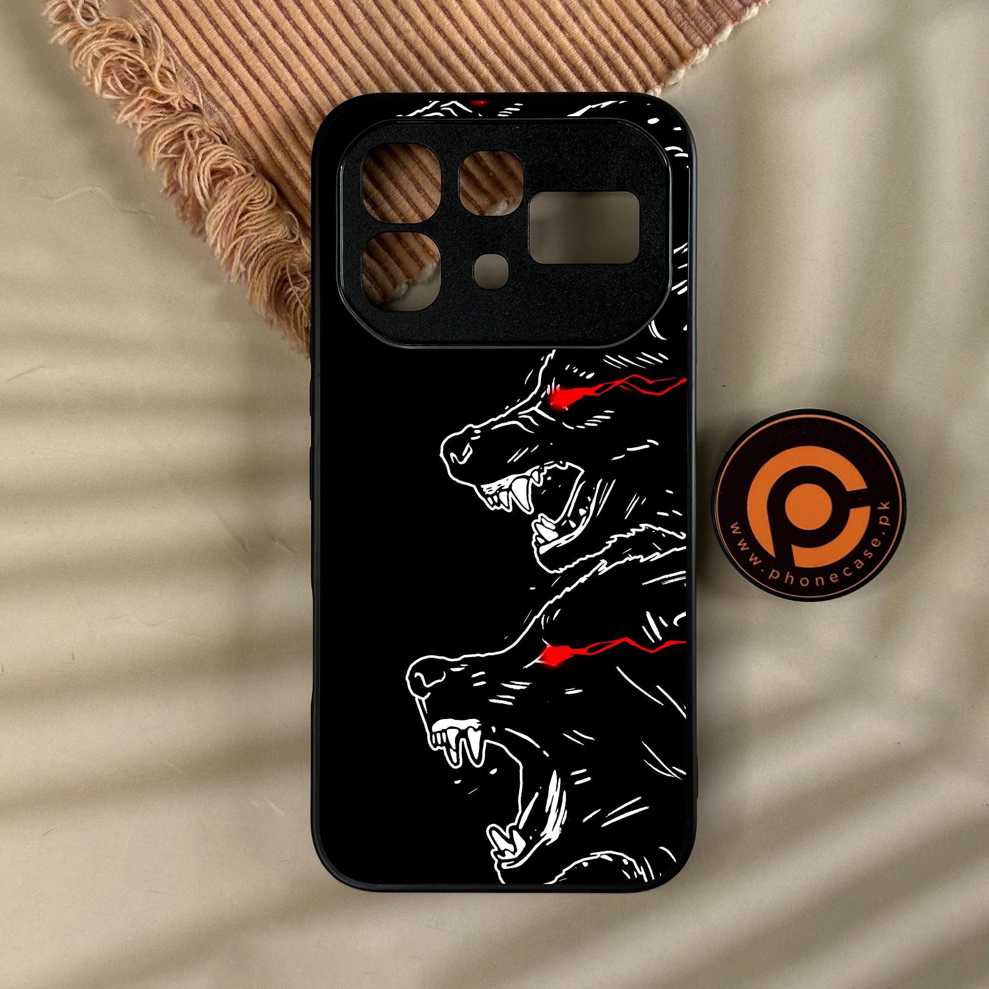 Infinix Note 60 Pro - Black Art Design 7 - Premium Metal Printed Soft Bumper Shock Proof Case