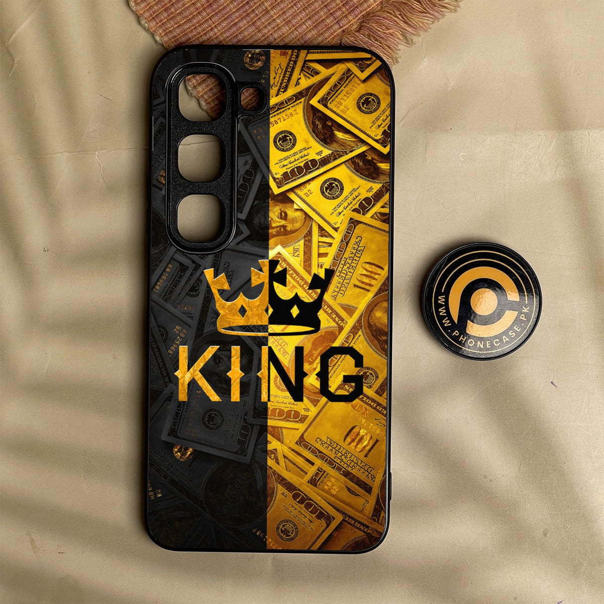 Infinix Hot 70 Pro - King Design 9 - Premium Metal Printed Soft Bumper Shock Proof Case