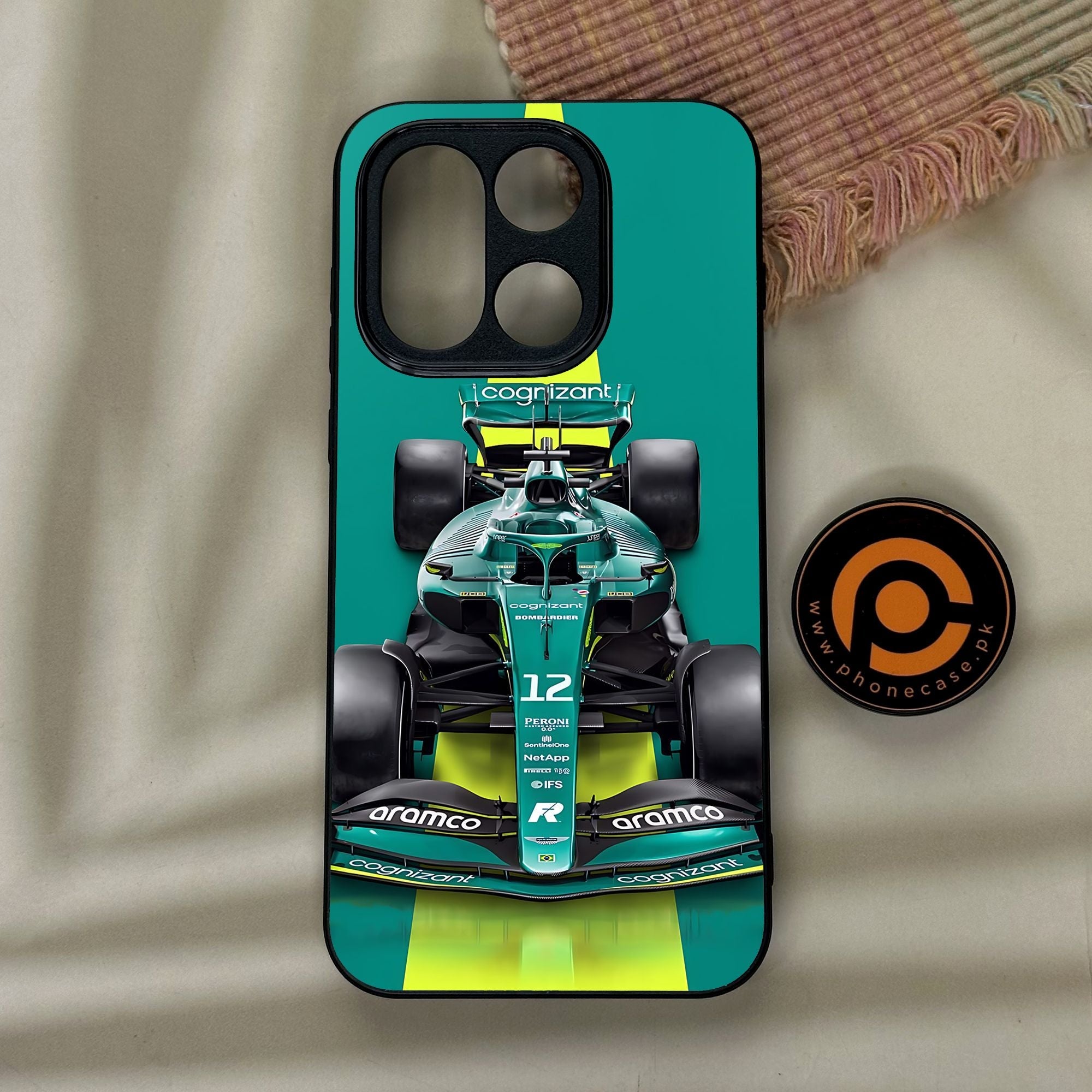 OnePlus 15 - Formula 1 Design 6 - Premium Metal Printed Soft Bumper Shock Proof Case