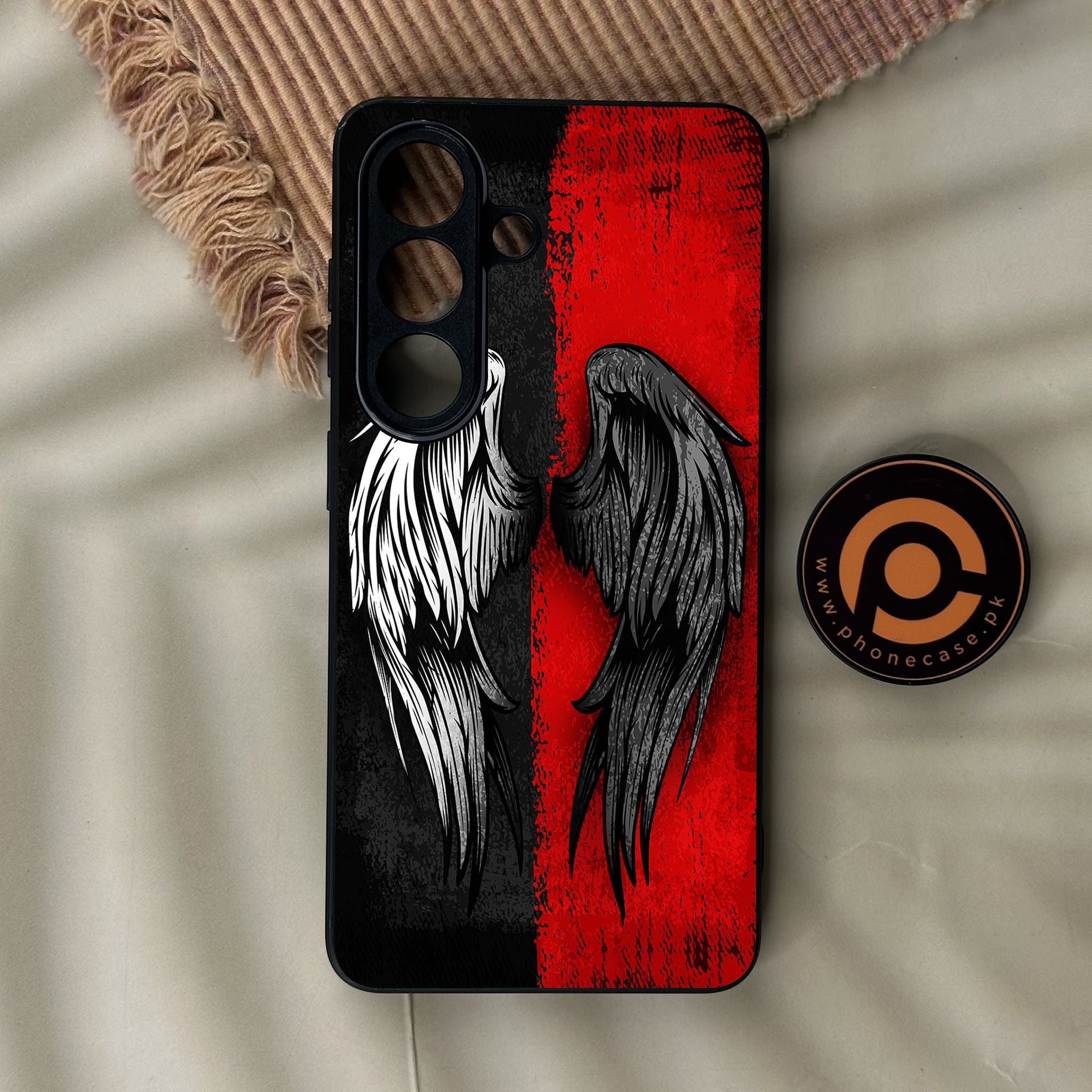 Galaxy S26 - Angel 2.0 Design 10 - Premium Metal Printed Soft Bumper Shock Proof Case