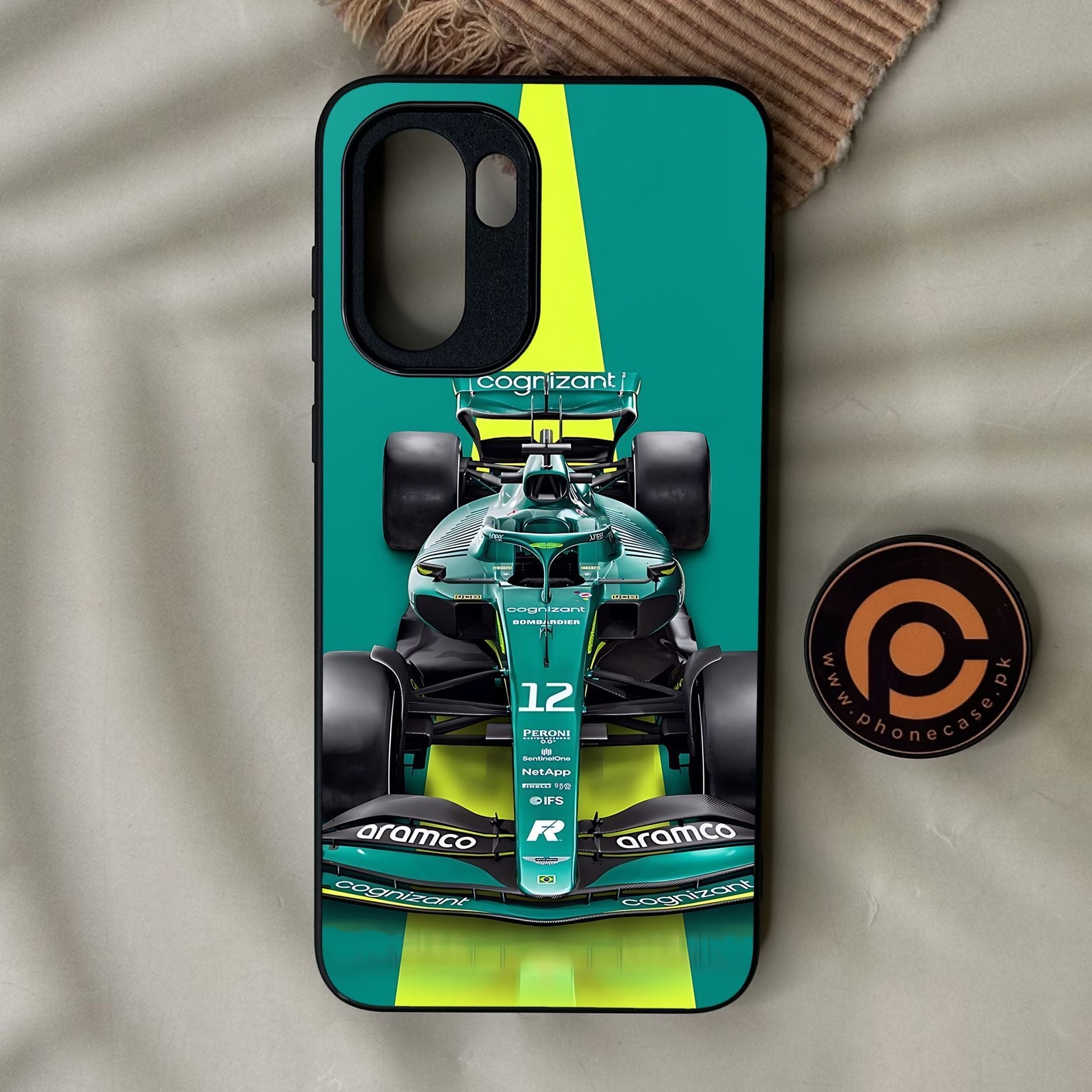 OnePlus Ace 6 - Formula 1 Design 6 - Premium Metal Printed Soft Bumper Shock Proof Case