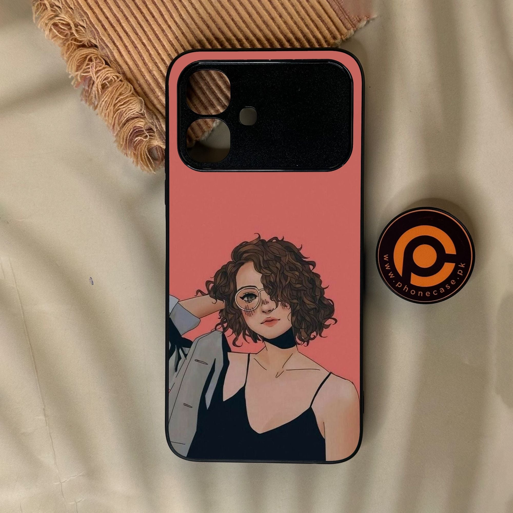 Infinix Smart 20 - Anime Girls Design 6 - Premium Metal Printed Soft Bumper Shock Proof Case