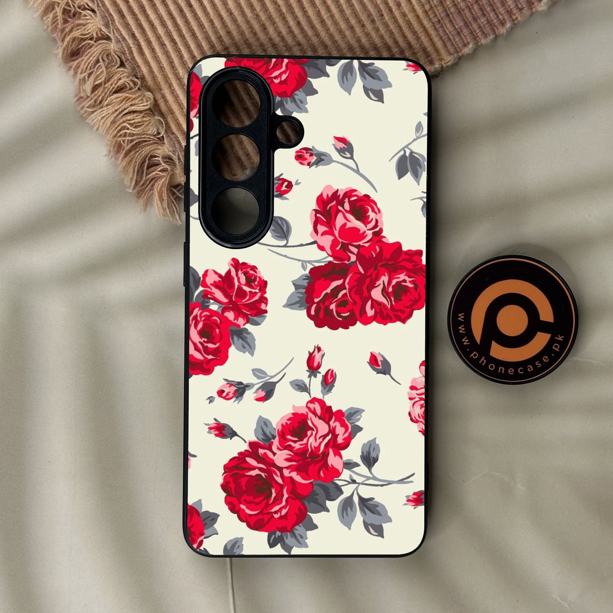 Galaxy S26 - Floral Series Design 8 - Premium Metal Printed Soft Bumper Shock Proof Case