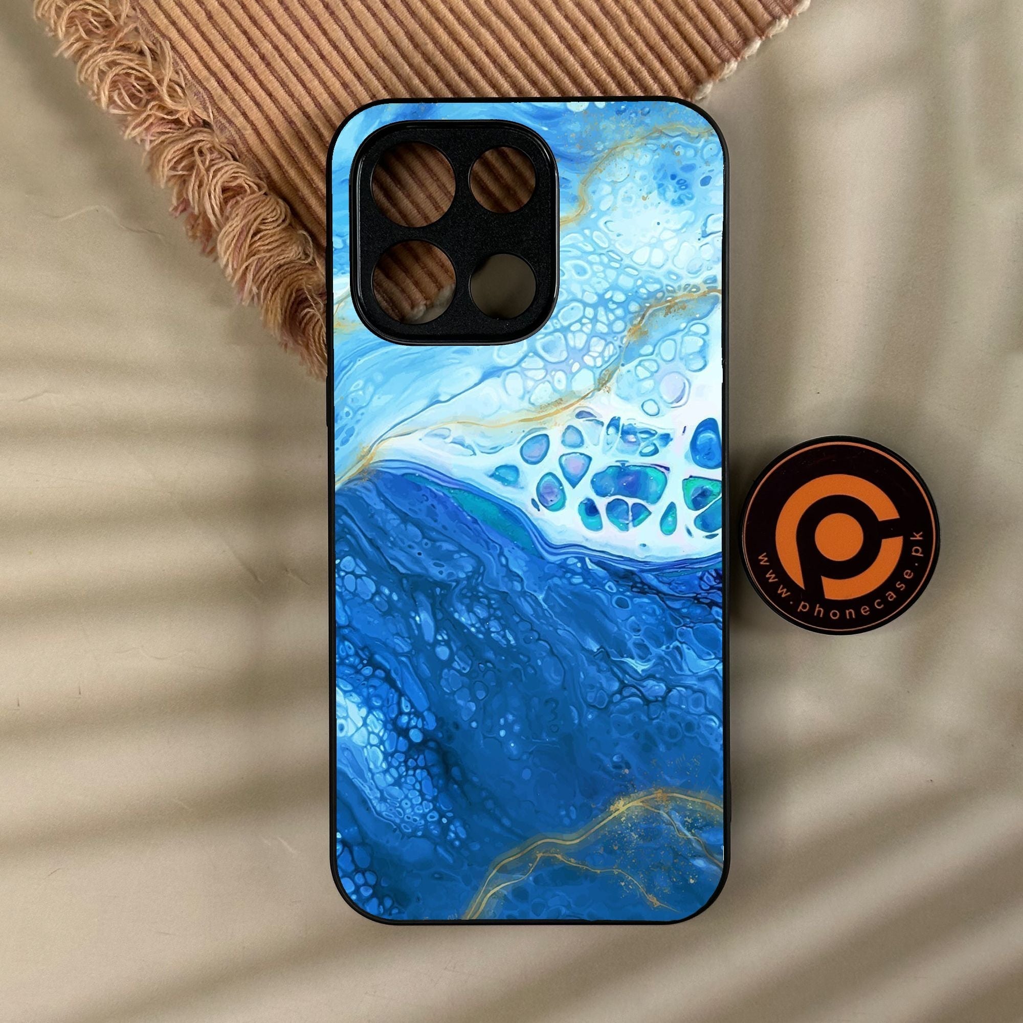OnePlus Turbo 6 - Blue 2.0 Design 5 - Premium Metal Printed Soft Bumper Shock Proof Case