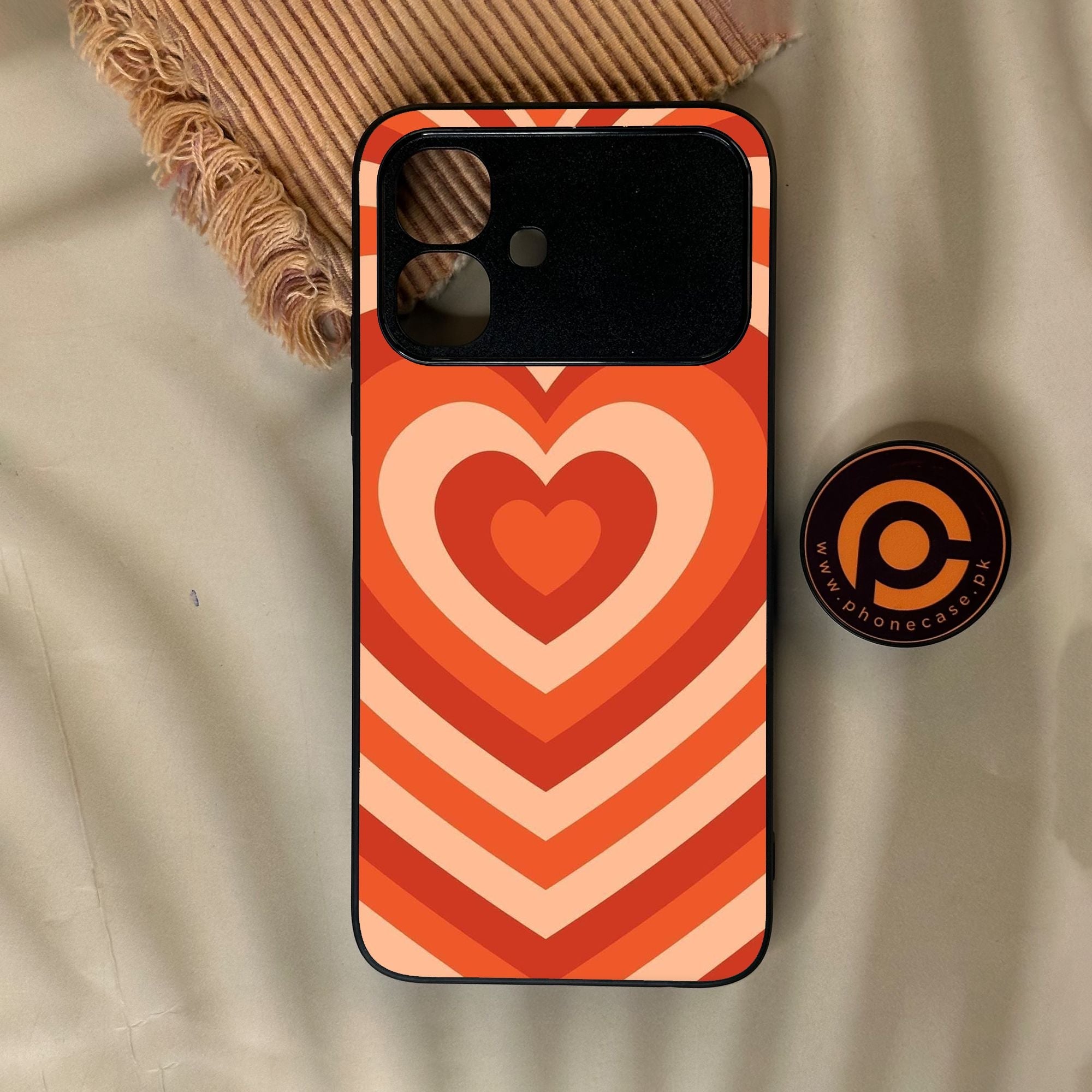 Infinix Smart 20 - Heartbeat Design 9 - Premium Metal Printed Soft Bumper Shock Proof Case