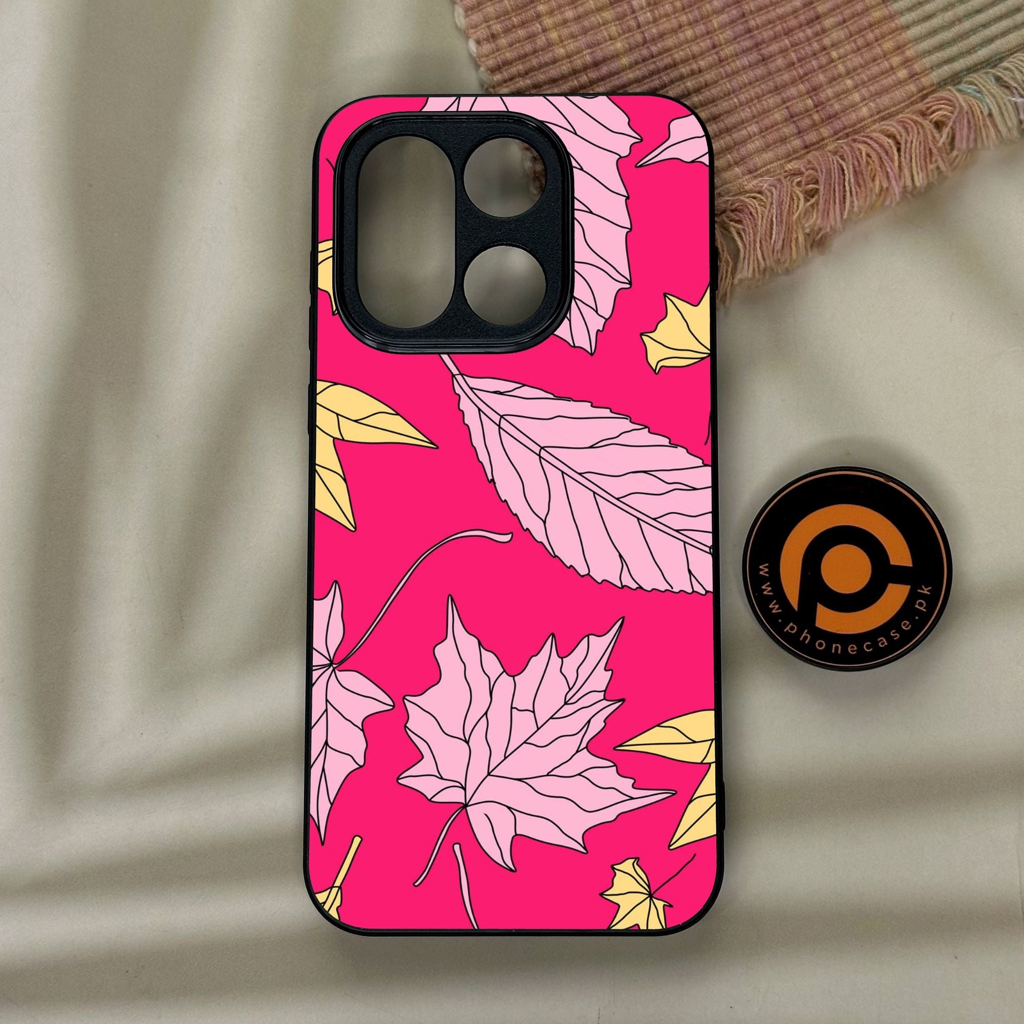 OnePlus 15 - Floral Series Design 6 - Premium Metal Printed Soft Bumper Shock Proof Case