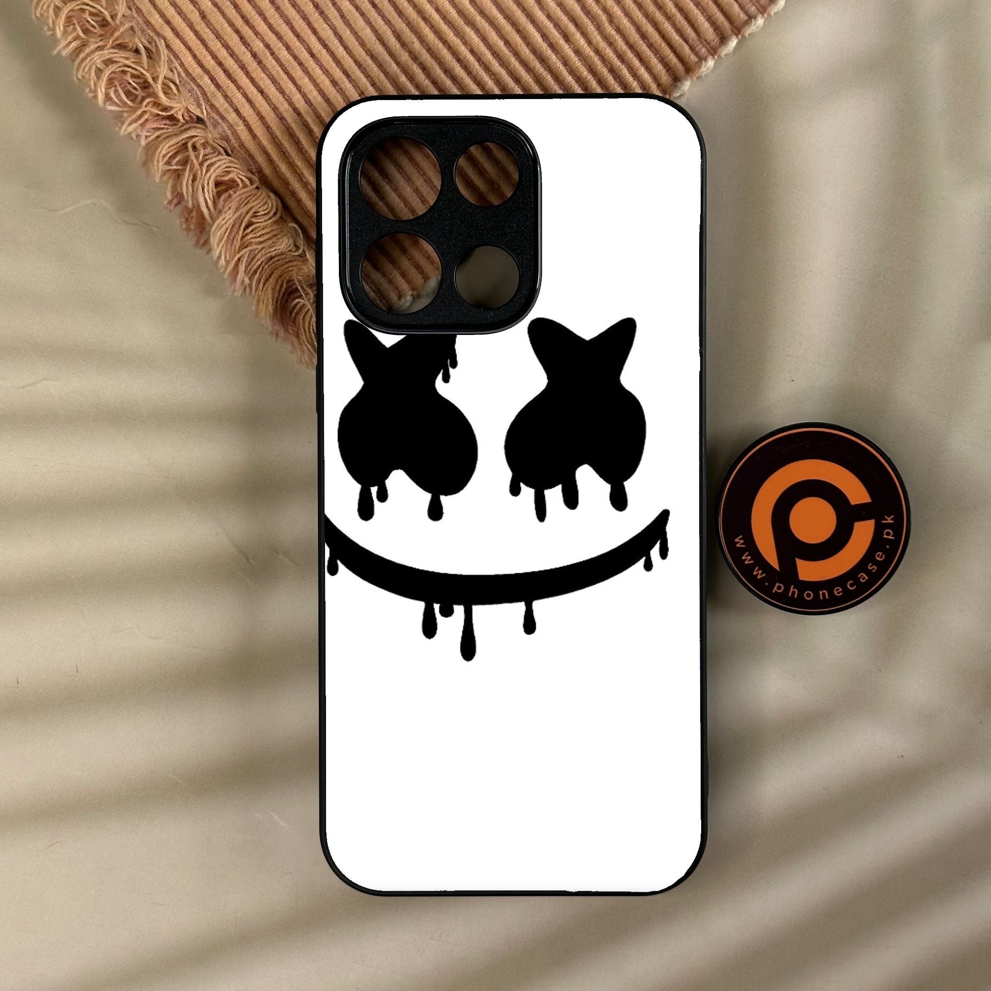 OnePlus Turbo 6 - Marshmello Face - Premium Metal Printed Soft Bumper Shock Proof Case