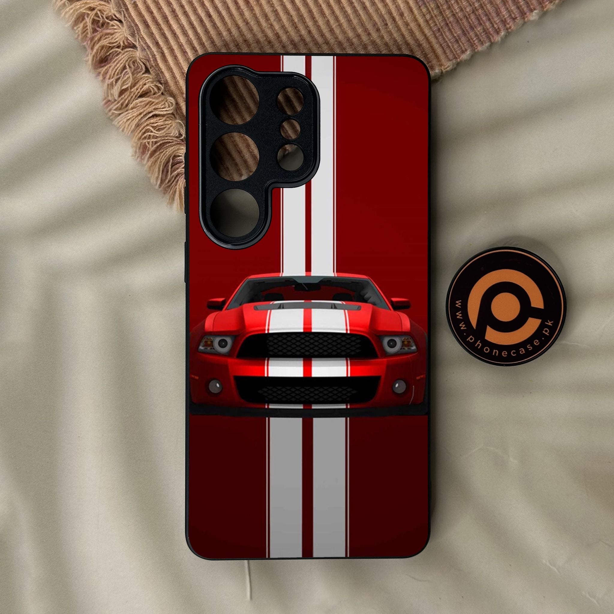 Galaxy S26 Ultra - Muscle Racing Car - Premium Metal Printed Soft Bumper Shock Proof Case