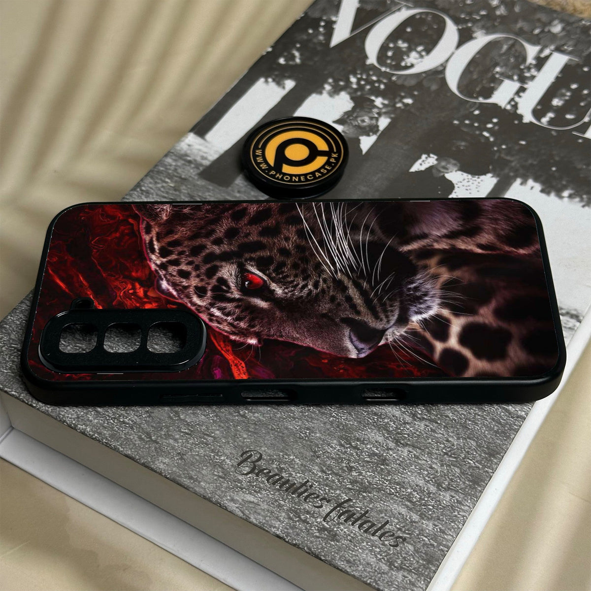 Infinix Hot 70 - Tiger Design 5 - Premium Metal Printed Soft Bumper Shock Proof Case