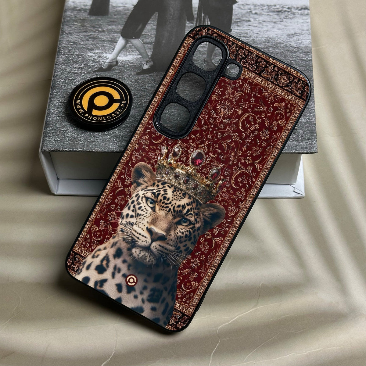 Infinix Hot 70 Pro - Leopard - Premium Metal Printed Soft Bumper Shock Proof Case