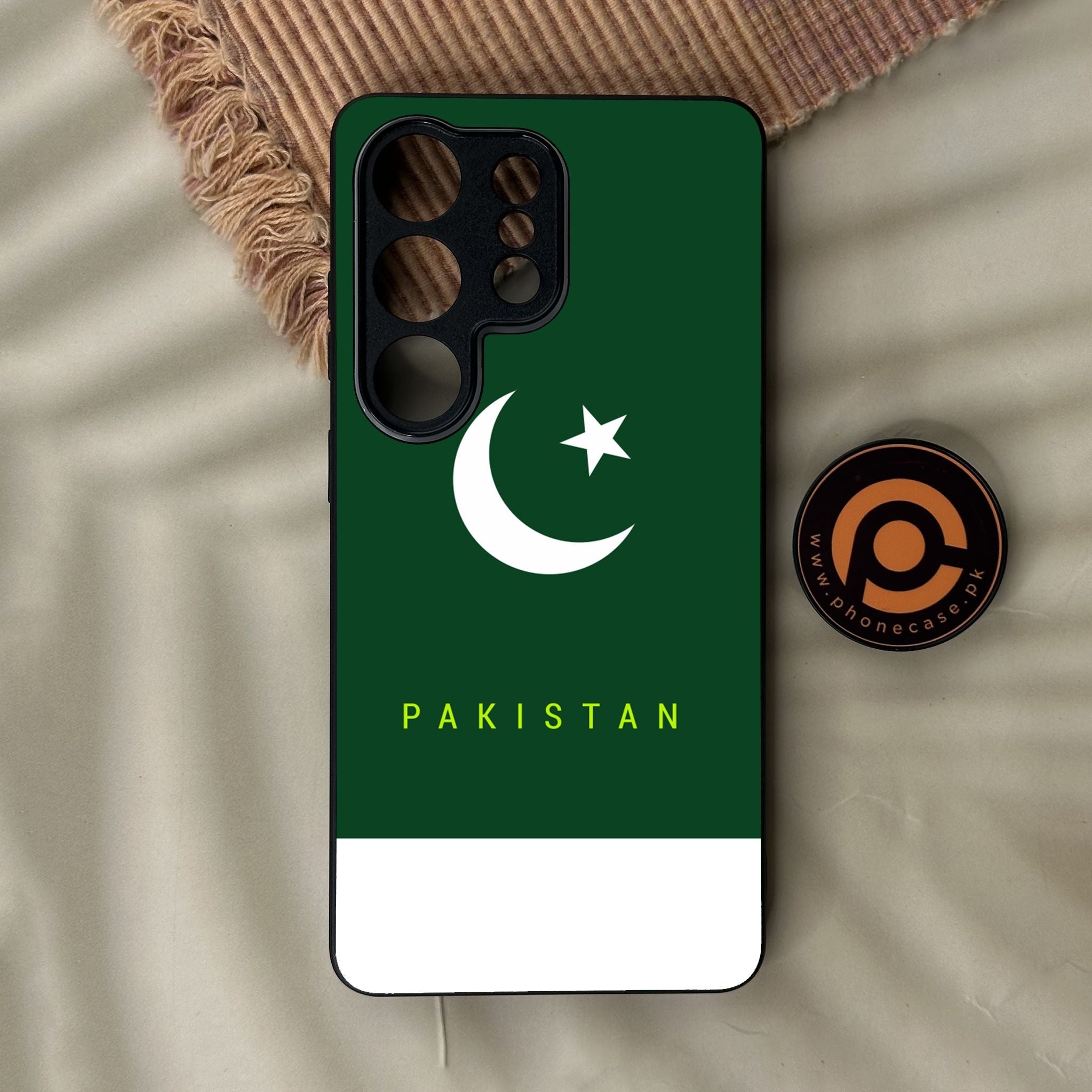 Galaxy S26 Ultra - Pakistani Flag Design 5 - Premium Metal Printed Soft Bumper Shock Proof Case