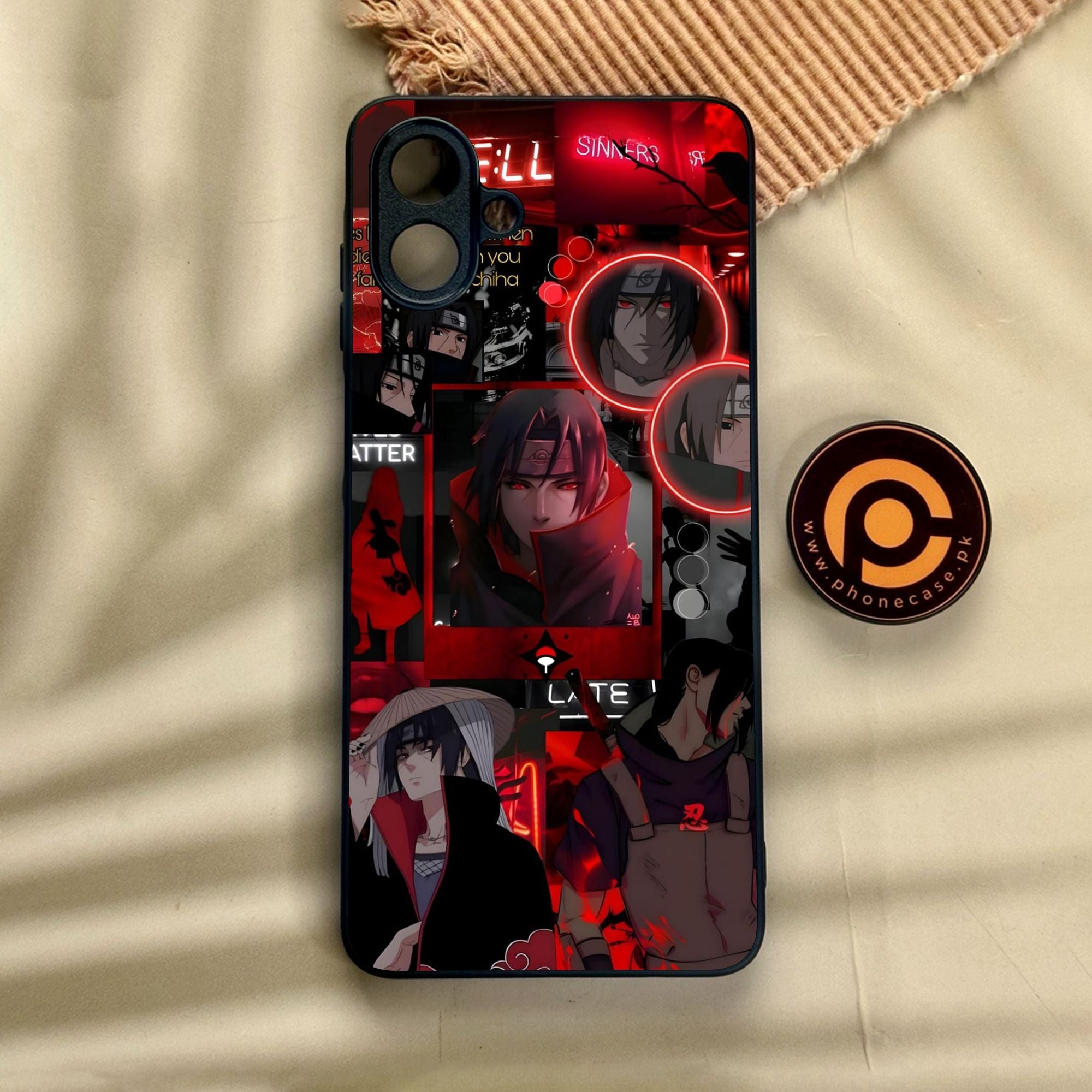 Samsung Galaxy A07 - Itachi Aesthetic - Premium Metal Printed Soft Bumper Shock Proof Case CS-48348